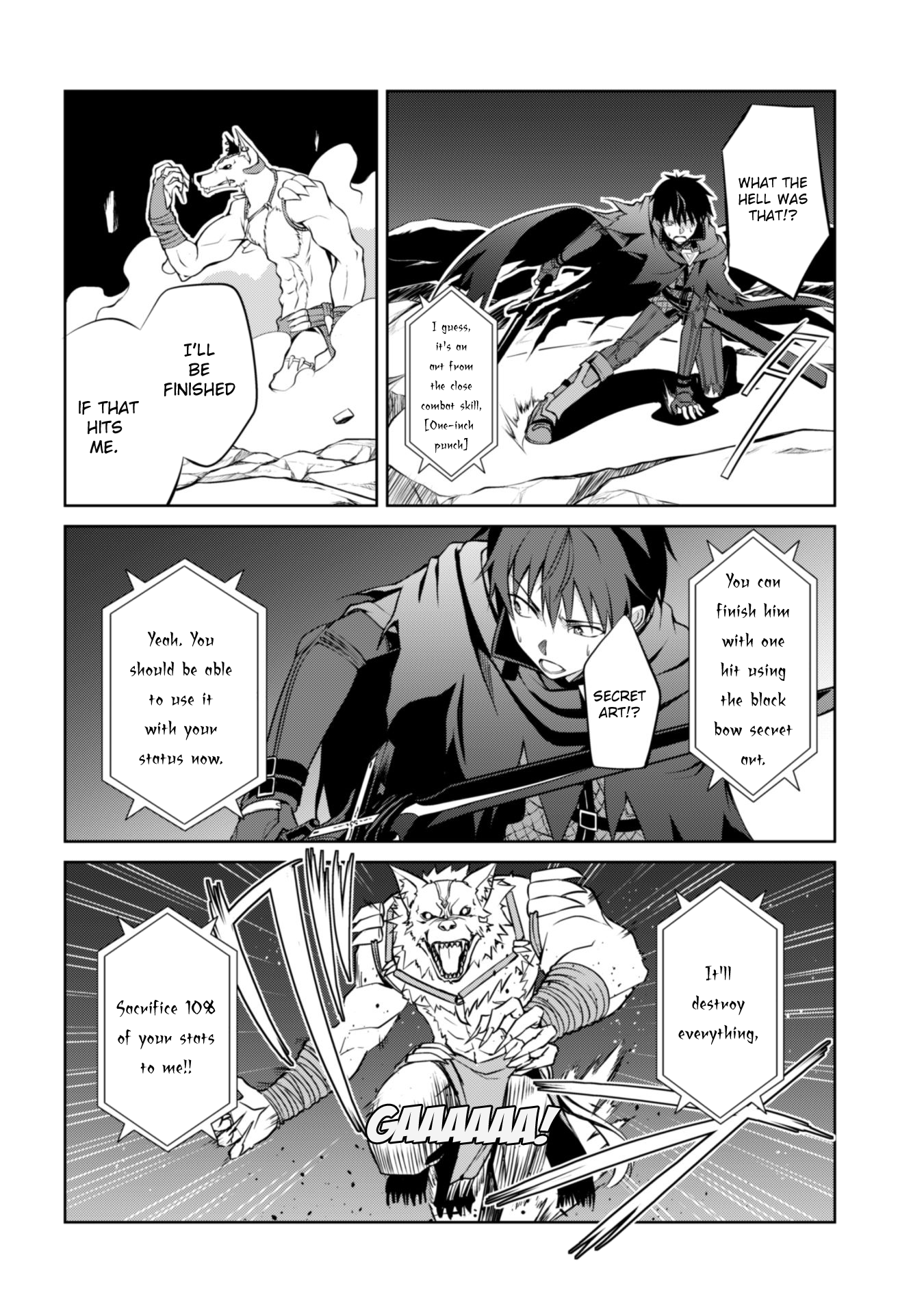 Halaman dari Boushoku no Berserk ~Ore dake Level to Iu Gainen wo Toppa suru~ Chapter 9