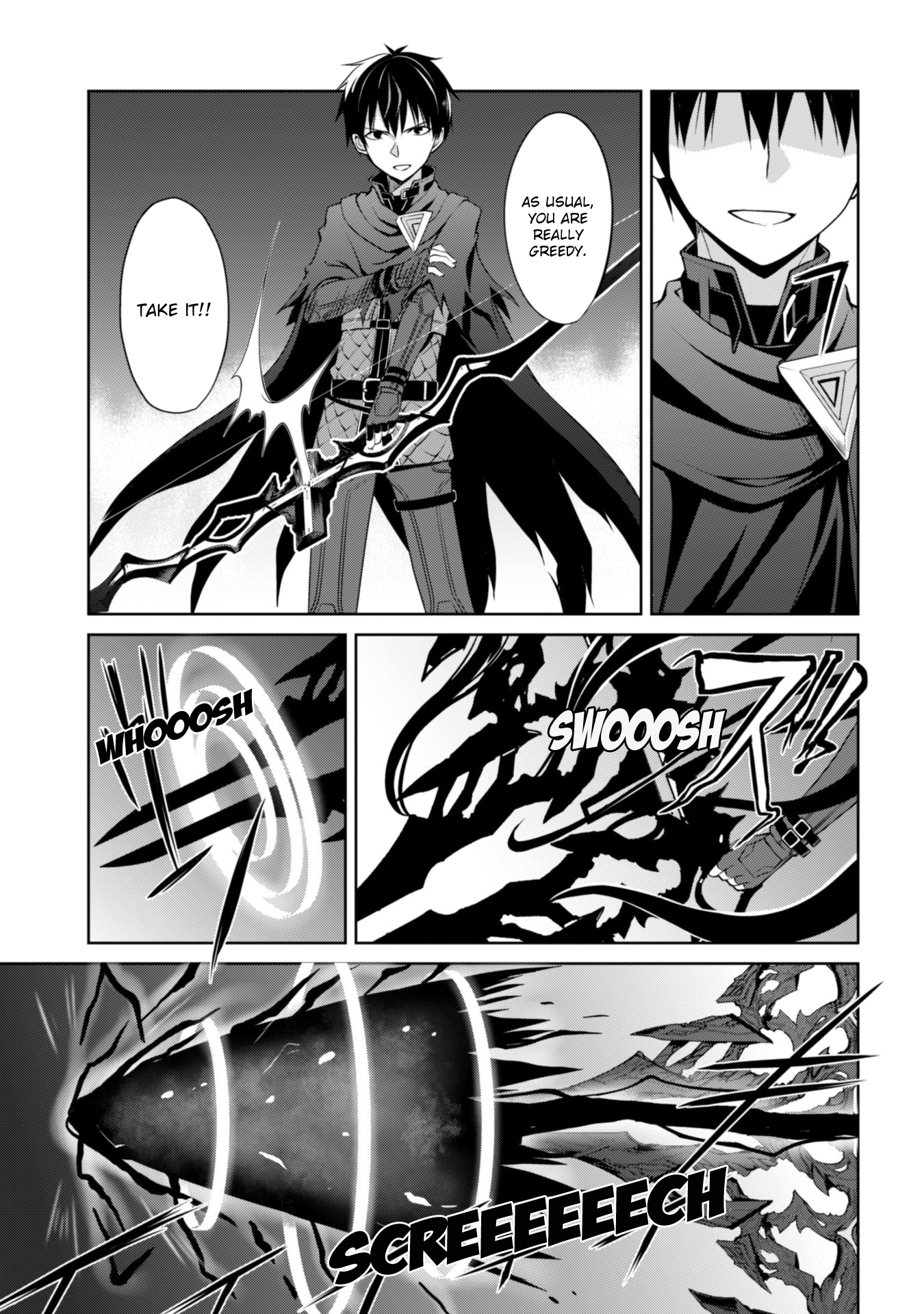 Halaman dari Boushoku no Berserk ~Ore dake Level to Iu Gainen wo Toppa suru~ Chapter 9