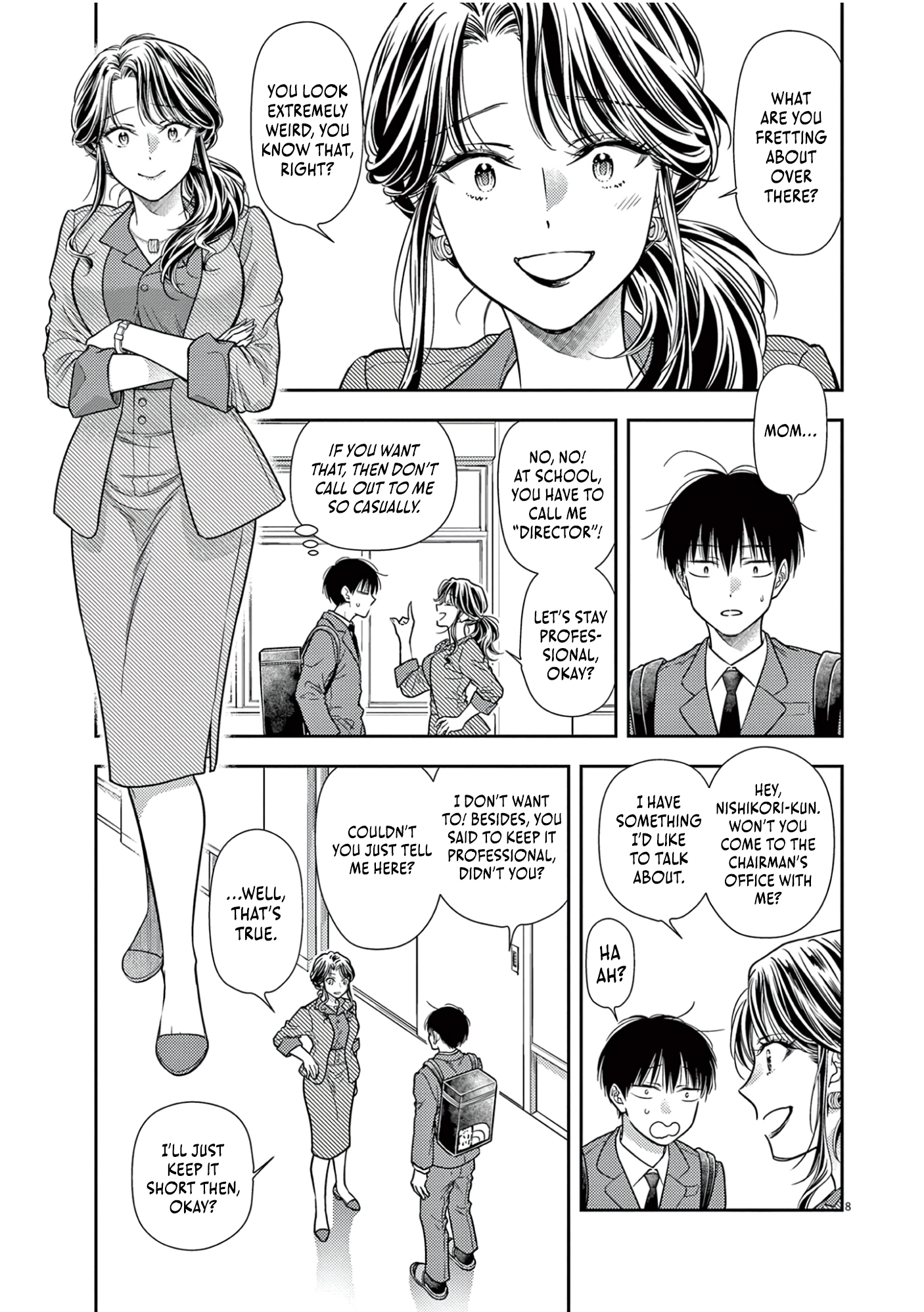 Halaman dari 7-dai Tatarimasu node Hayaku Kekkon Shitekudasai! Chapter 8