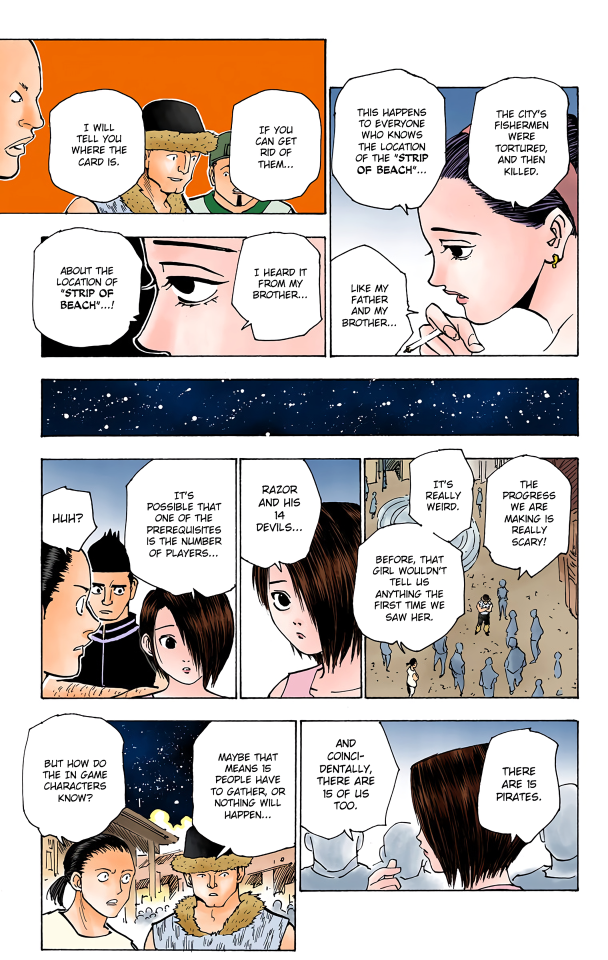 Halaman dari HUNTER x HUNTER (Official Colored) Chapter 155