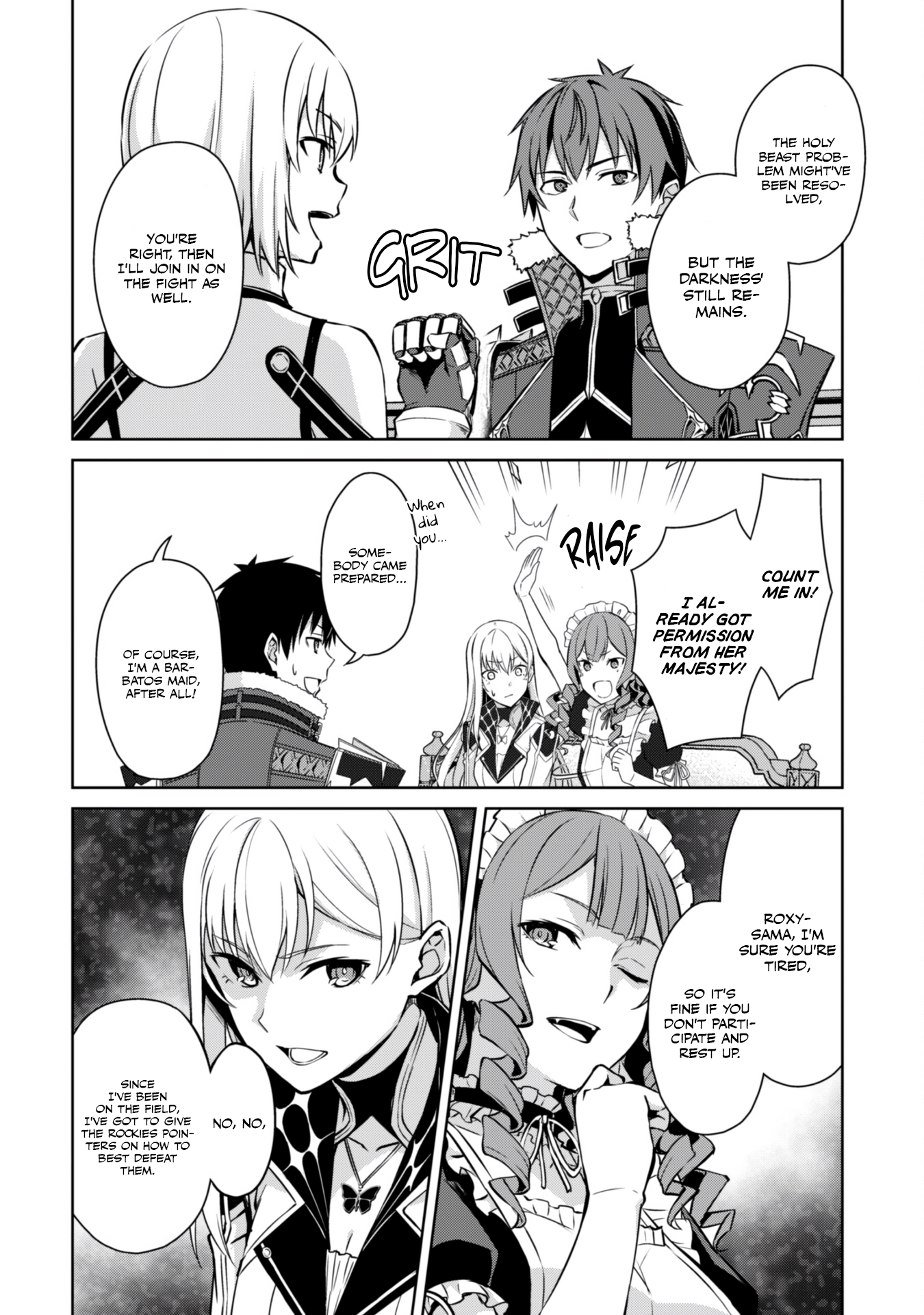 Halaman dari Boushoku no Berserk ~Ore dake Level to Iu Gainen wo Toppa suru~ Chapter 63