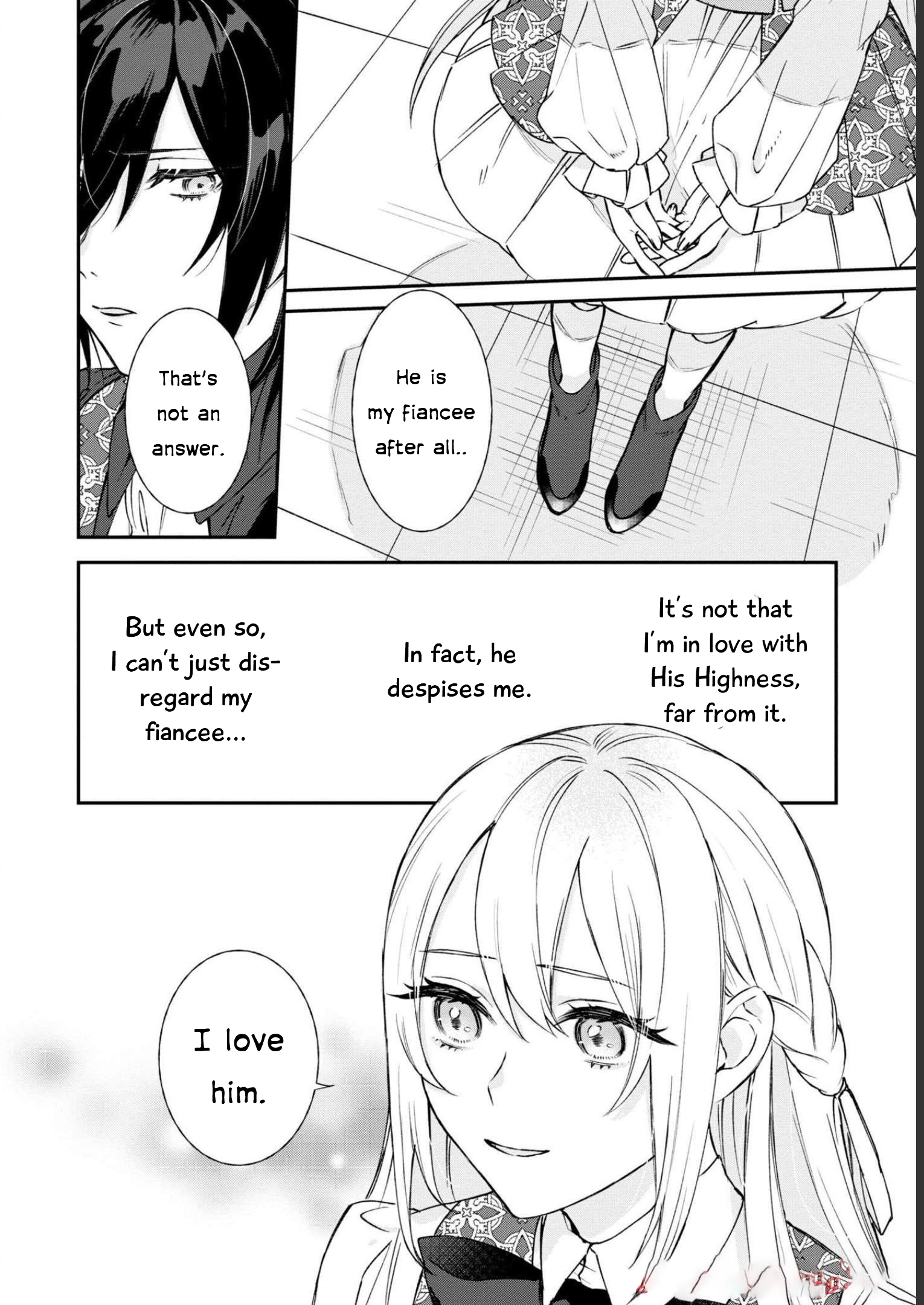 Halaman dari Though I May Be a Villainess, I'll Show You I Can Obtain Happiness! Chapter 3