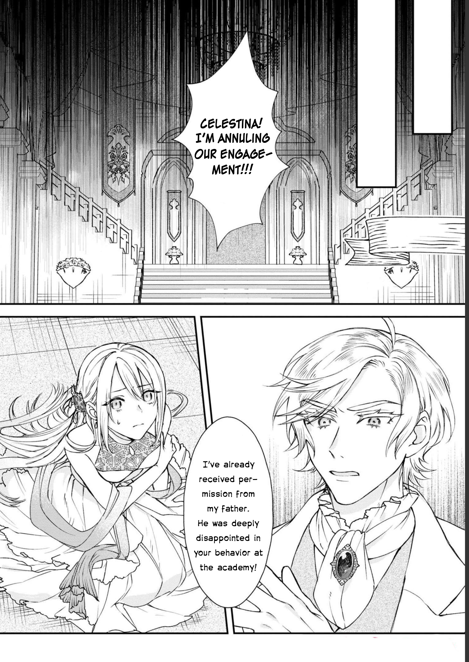 Halaman dari Though I May Be a Villainess, I'll Show You I Can Obtain Happiness! Chapter 3
