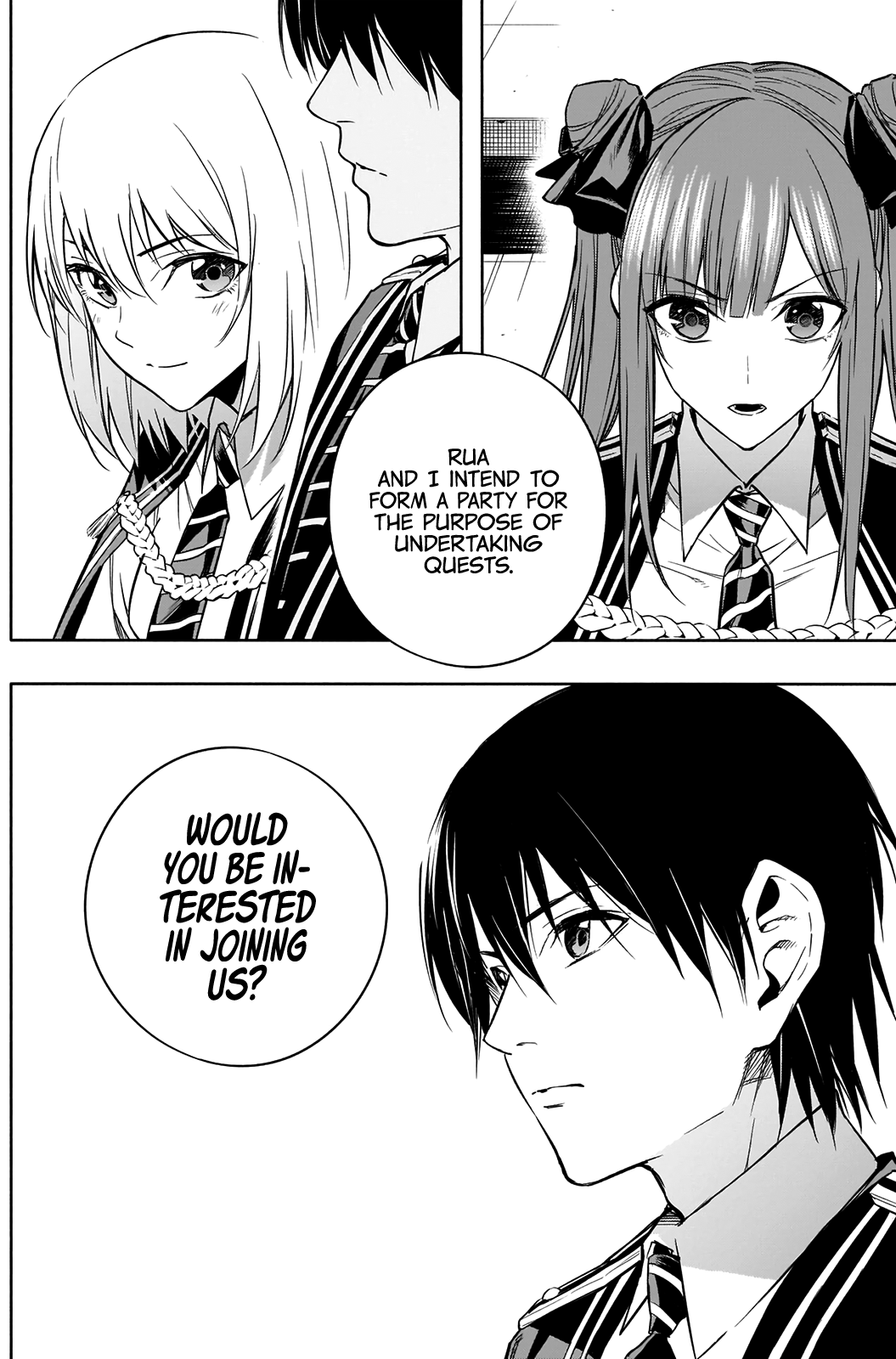 Halaman dari Ouritsu Mahou Gakuen no Saikasei ~Hinkongai Agari no Saikyou Mahoushi, Kizoku Darake no Gakuen de Musou Suru~ Chapter 13