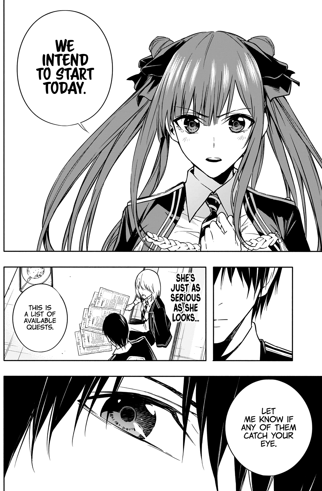 Halaman dari Ouritsu Mahou Gakuen no Saikasei ~Hinkongai Agari no Saikyou Mahoushi, Kizoku Darake no Gakuen de Musou Suru~ Chapter 13