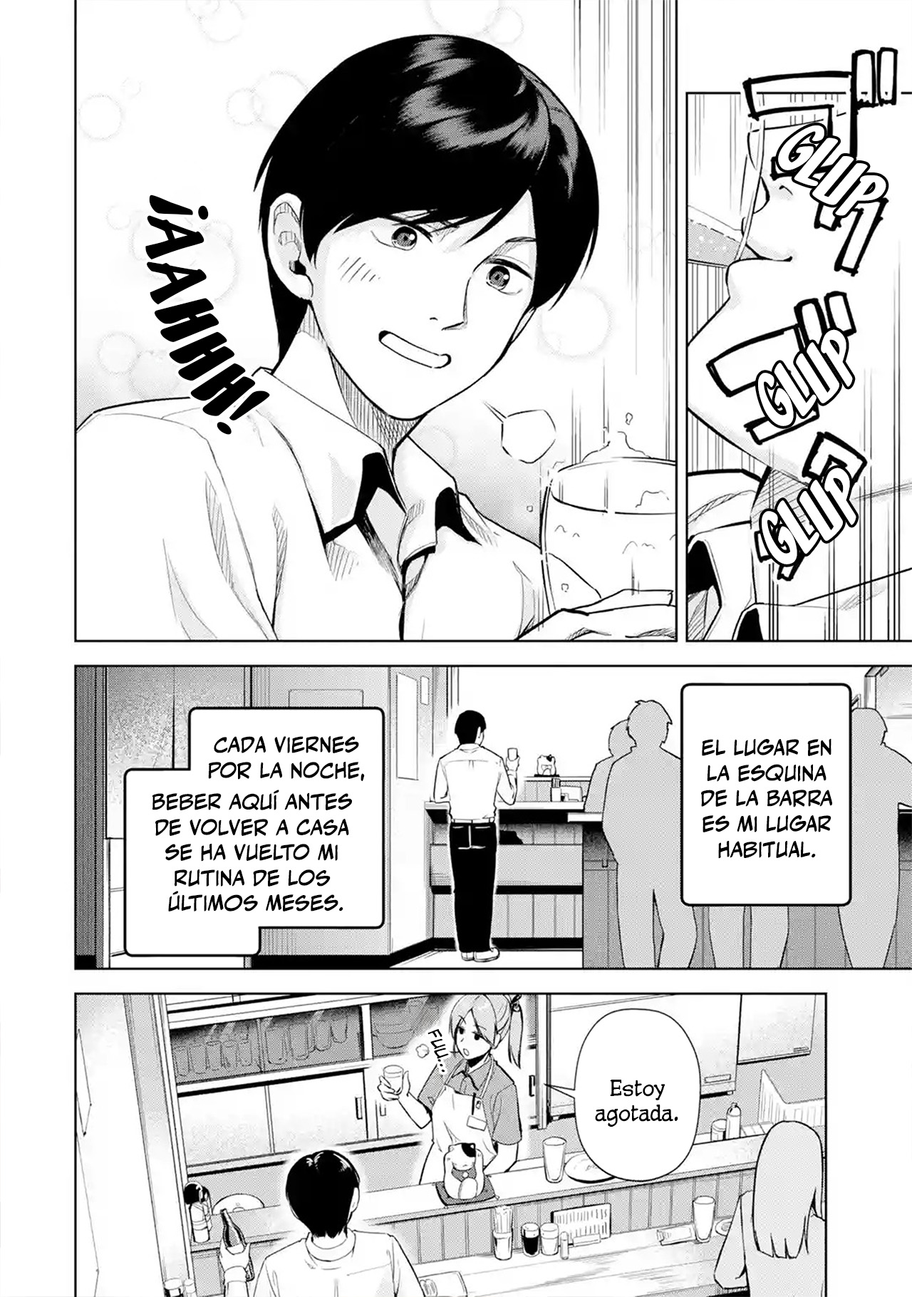Tachinomi Izakaya de Kuudere Downer-kei Joshidaisei ga Tonari ni Kuru Hanashi - Capítulo 1 - Página 4 - LectorTMOo