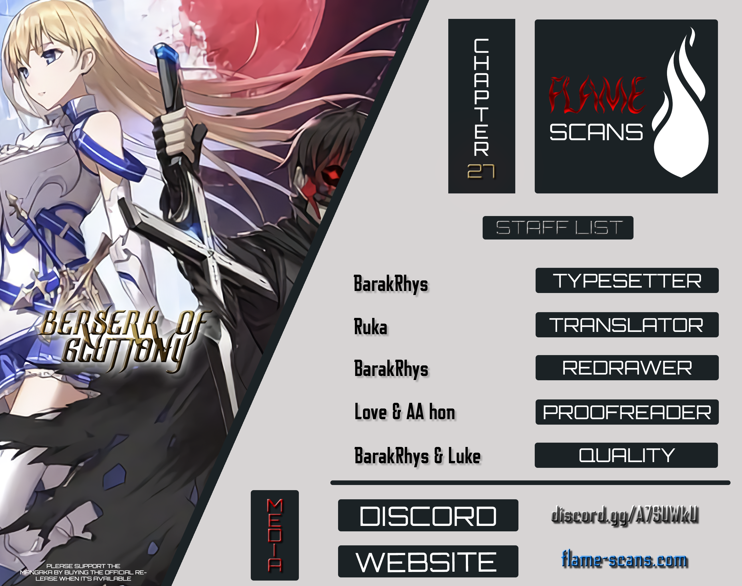 Halaman dari Boushoku no Berserk ~Ore dake Level to Iu Gainen wo Toppa suru~ Chapter 27