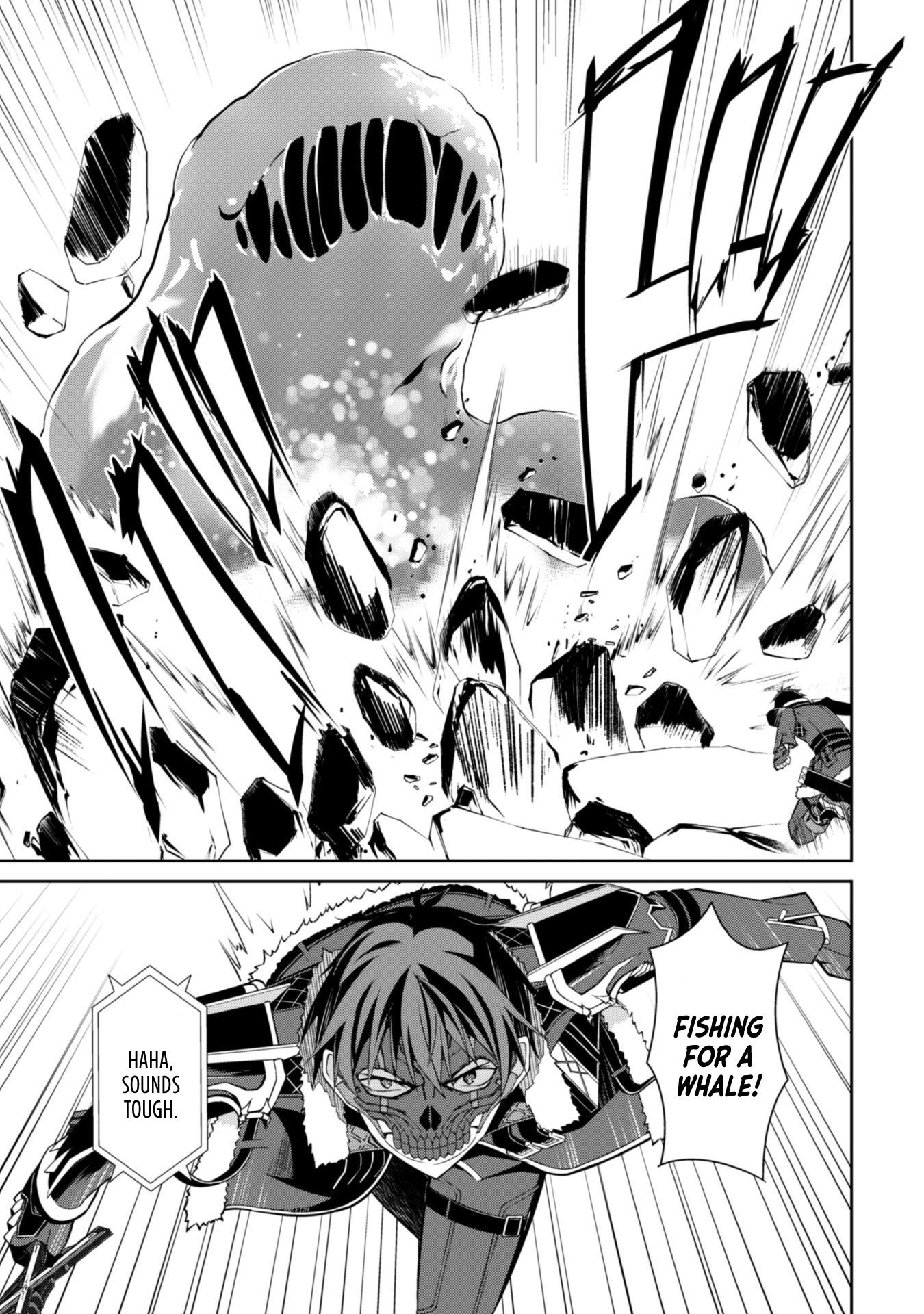 Halaman dari Boushoku no Berserk ~Ore dake Level to Iu Gainen wo Toppa suru~ Chapter 27