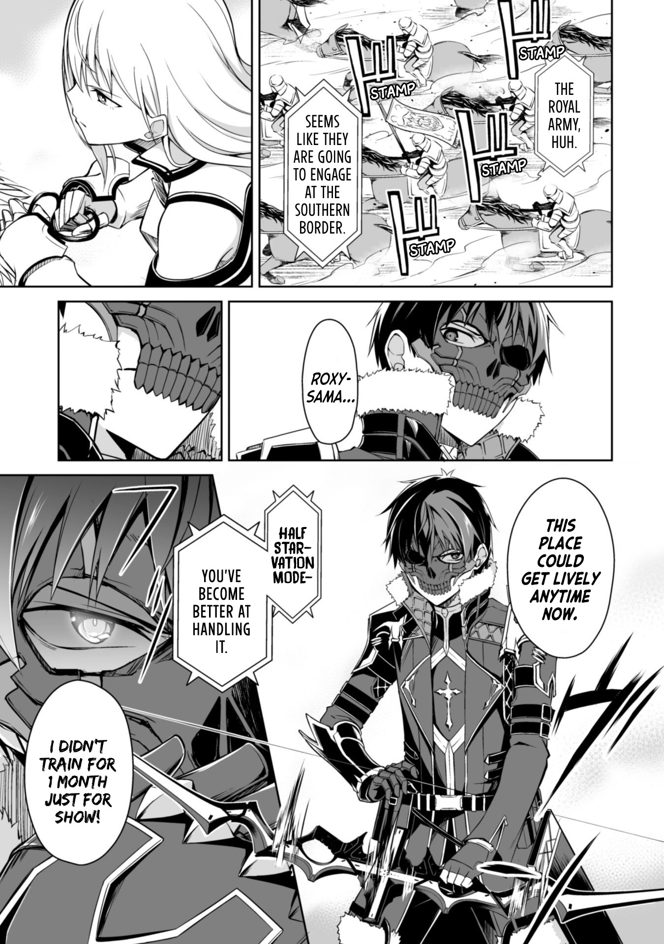 Halaman dari Boushoku no Berserk ~Ore dake Level to Iu Gainen wo Toppa suru~ Chapter 27