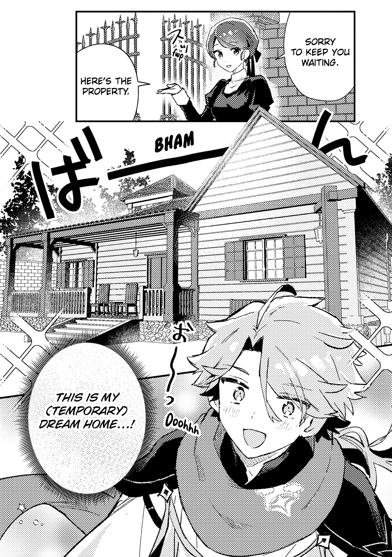 Halaman dari Isekai Shounin - Skill <Isekai Tokou> wo Kushi Shite, Yuuyuu Jiteki na Okanemochi Slow Life wo Okurimasu Chapter 12