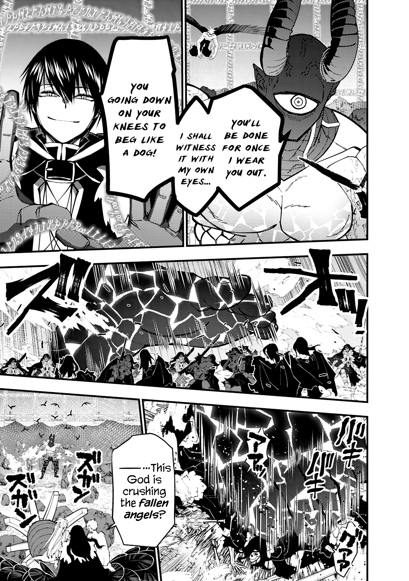 Halaman dari Fukushuu o Koinegau Saikyou Yuusha wa, Yami no Chikara de Senmetsu Musou Suru Chapter 77
