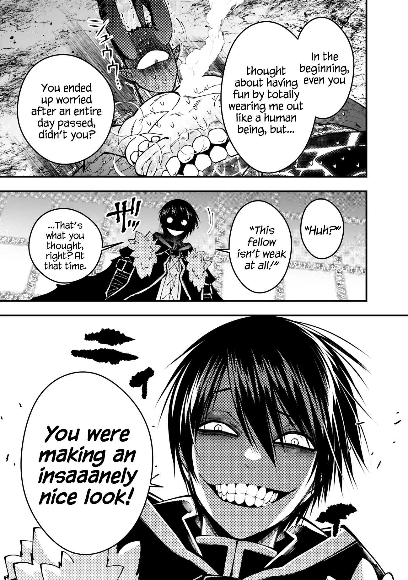 Halaman dari Fukushuu o Koinegau Saikyou Yuusha wa, Yami no Chikara de Senmetsu Musou Suru Chapter 77