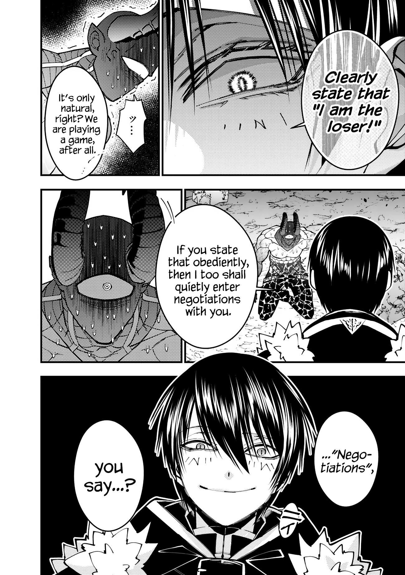 Halaman dari Fukushuu o Koinegau Saikyou Yuusha wa, Yami no Chikara de Senmetsu Musou Suru Chapter 77