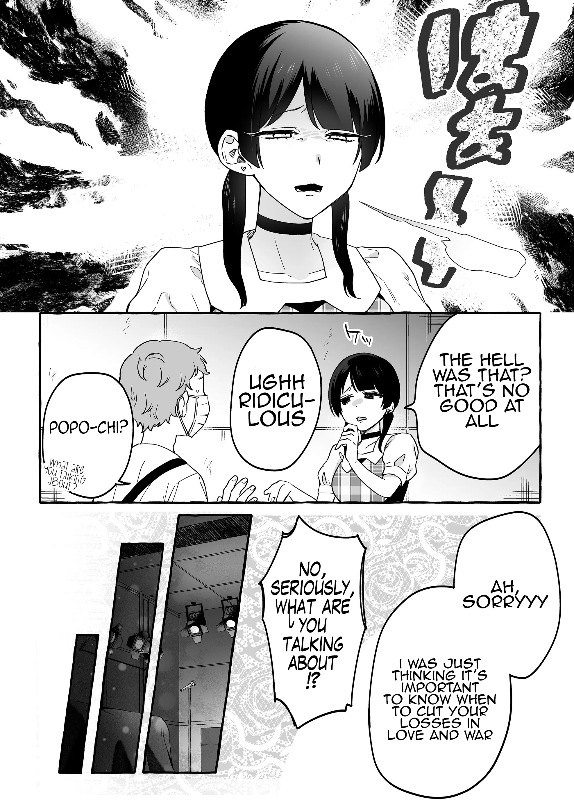 Halaman dari Damedol to Sekai ni Hitori Dake no Fan Chapter 19