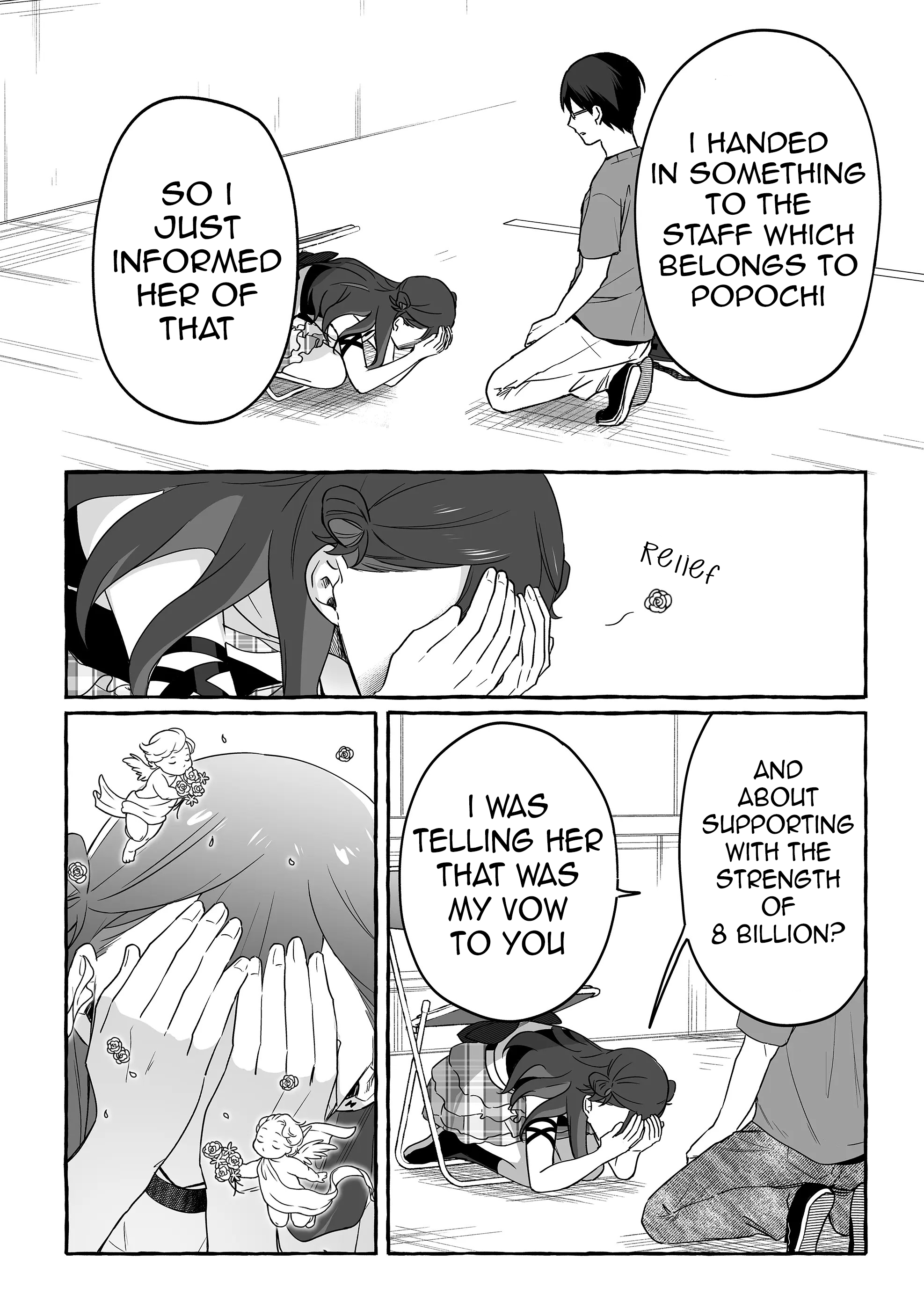 Halaman dari Damedol to Sekai ni Hitori Dake no Fan Chapter 19