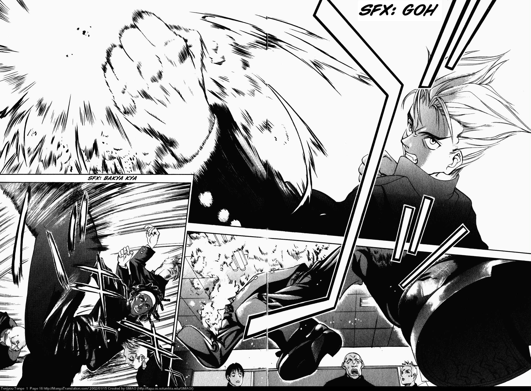 Halaman dari Tenjou Tenge Chapter 1