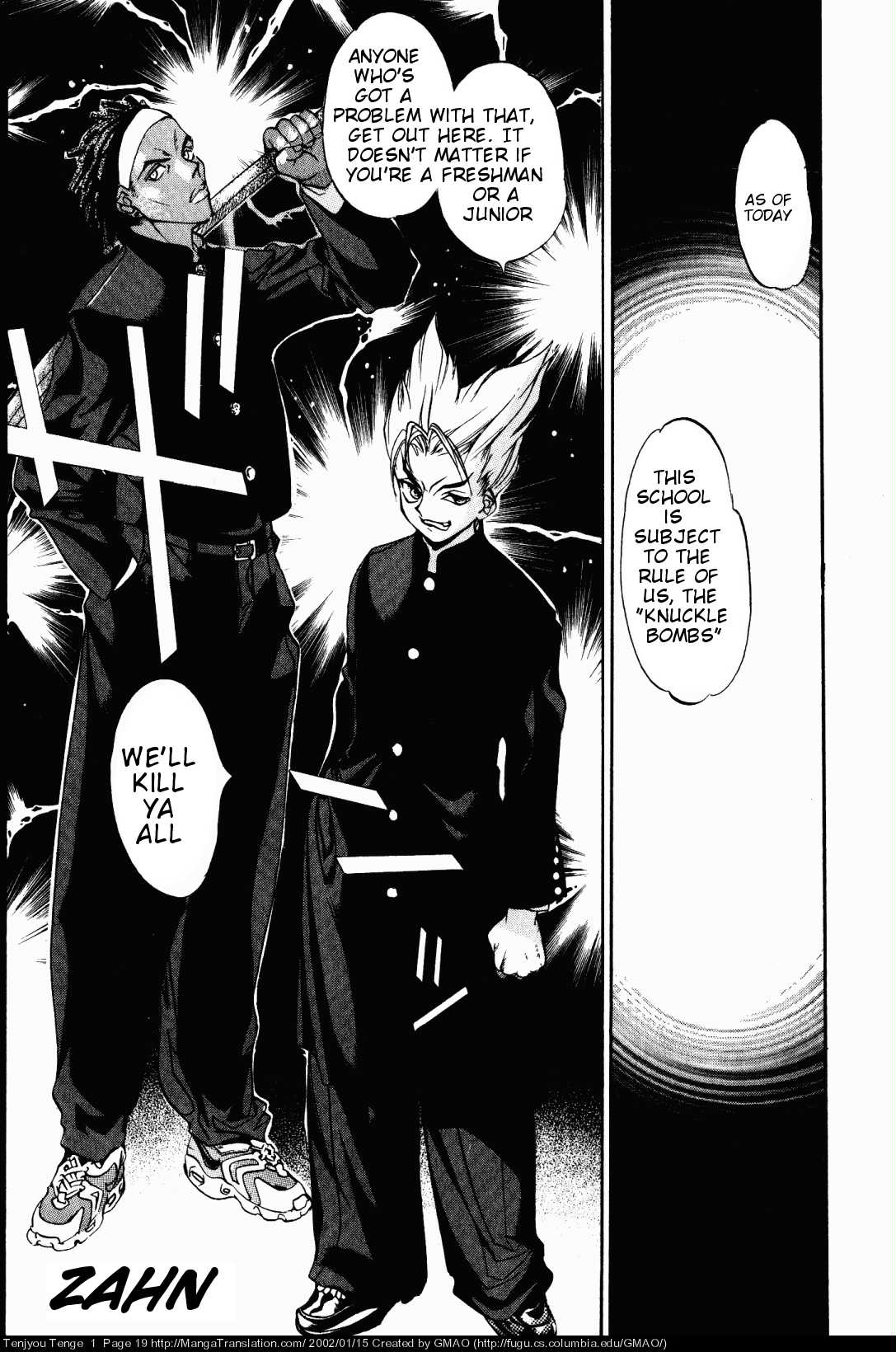 Halaman dari Tenjou Tenge Chapter 1