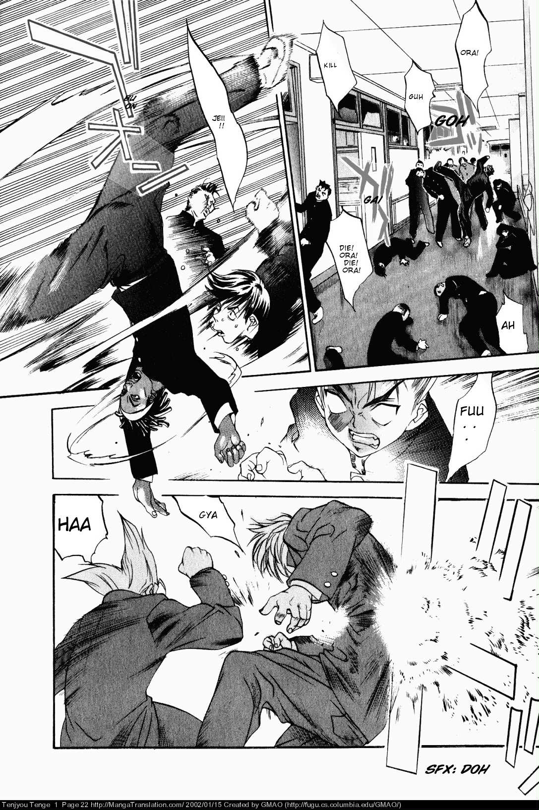 Halaman dari Tenjou Tenge Chapter 1