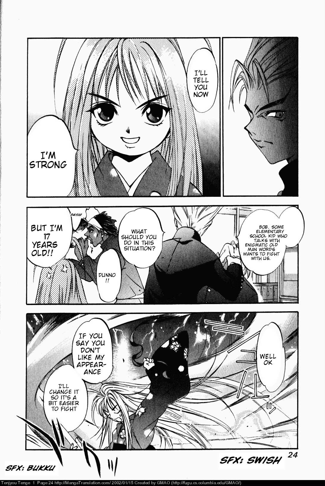 Halaman dari Tenjou Tenge Chapter 1