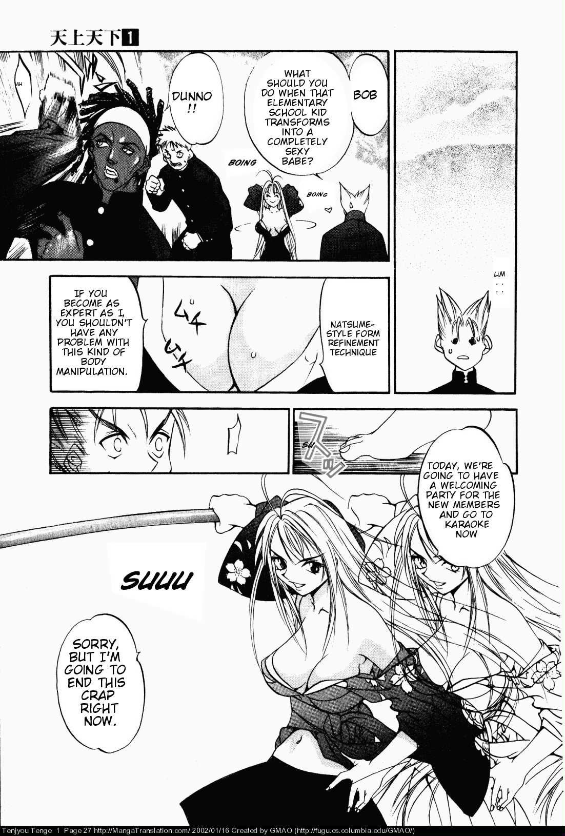 Halaman dari Tenjou Tenge Chapter 1