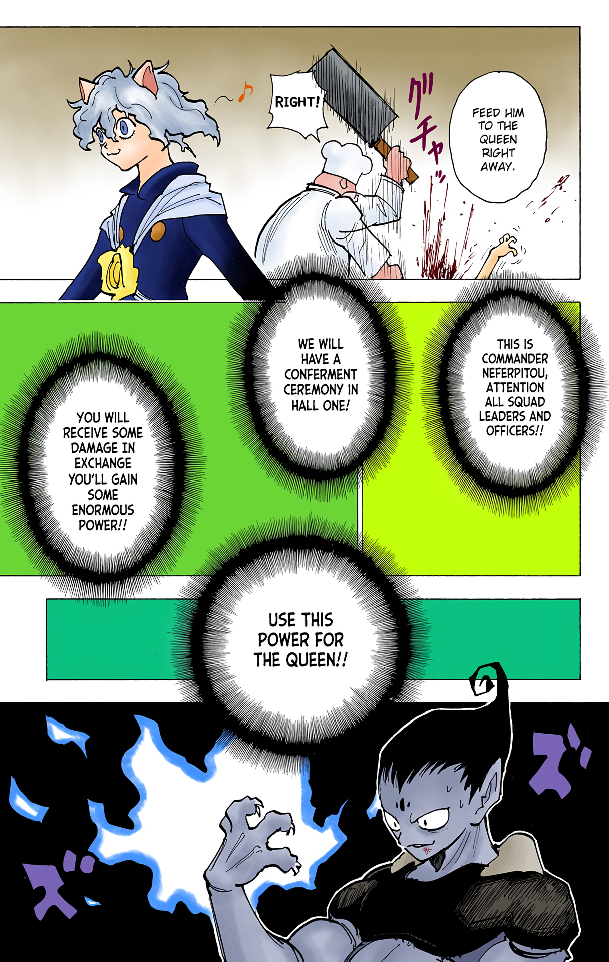 Halaman dari HUNTER x HUNTER (Official Colored) Chapter 198