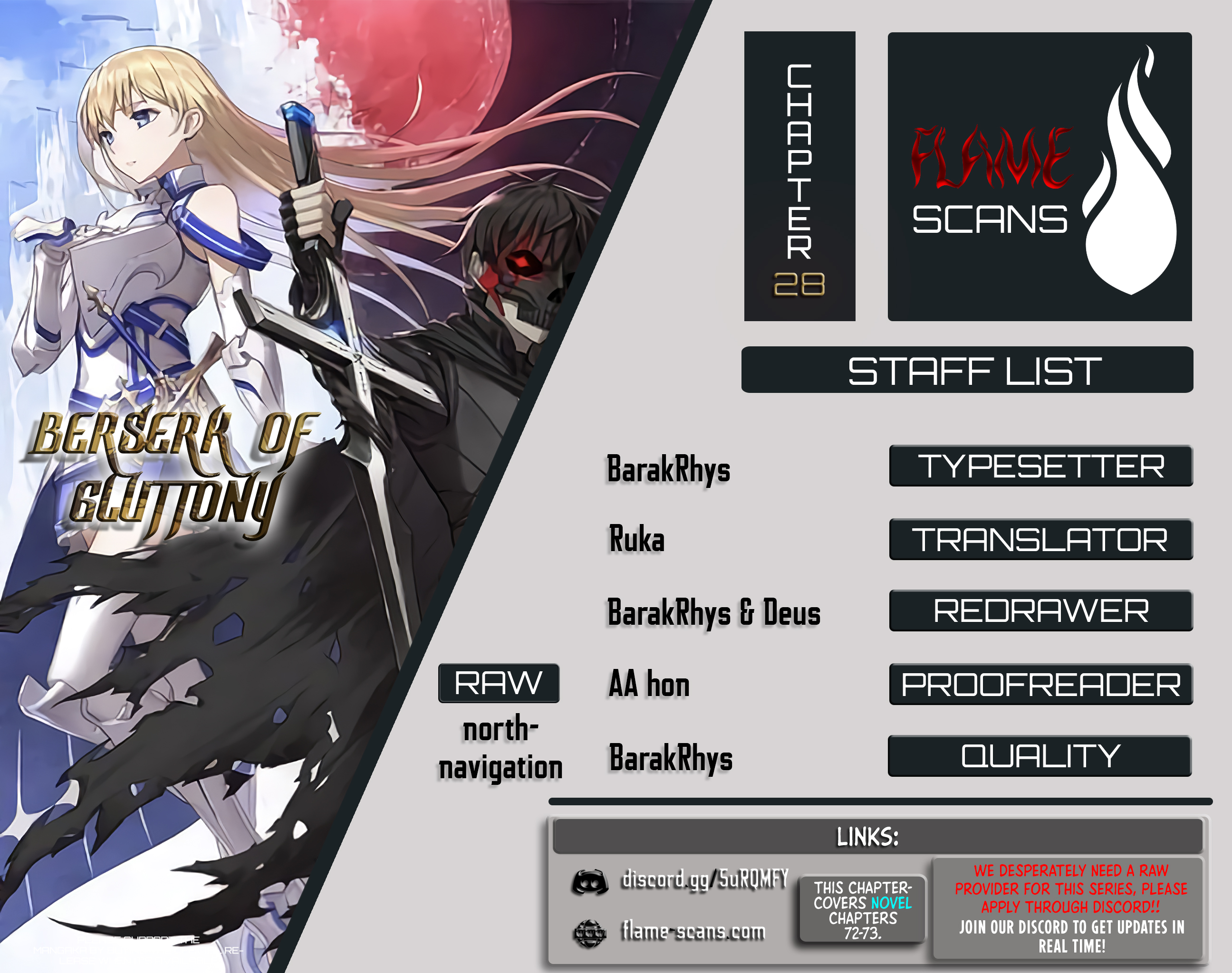 Halaman dari Boushoku no Berserk ~Ore dake Level to Iu Gainen wo Toppa suru~ Chapter 28