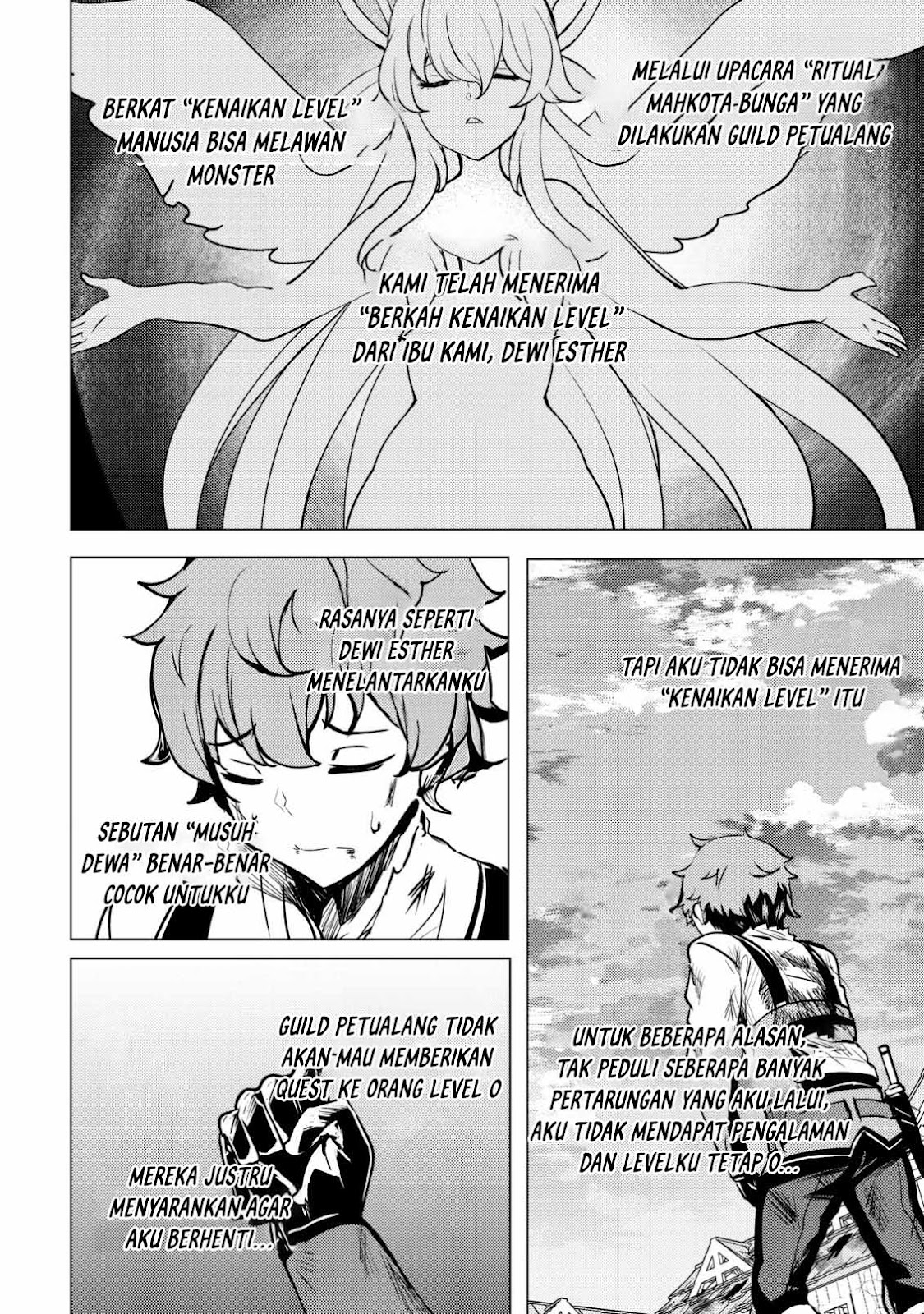 Doredake Doryoku shitemo Mannen Level 0 no Ore wa Tsuihou sareta: Kami no Teki to Yobareta Shounen wa, Shachiku Megami to Deatte Saikyou no Chikara wo Te ni Ireru Chapter 1 - halaman 31