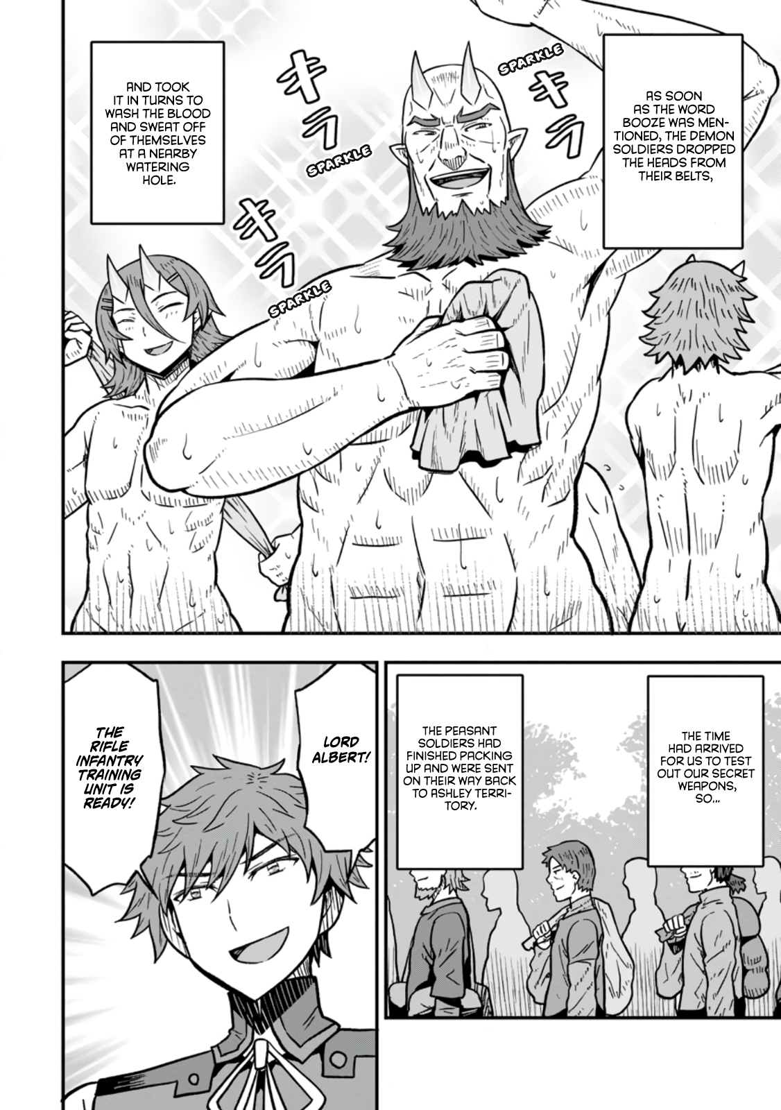 Halaman dari Isekai Saikyou no Yome desu ga, Yoru no Tatakai wa Ore no Hou ga Tsuyoi You desu - Chiryaku wo Ikashite Nariagaru Harem Senki Chapter 28