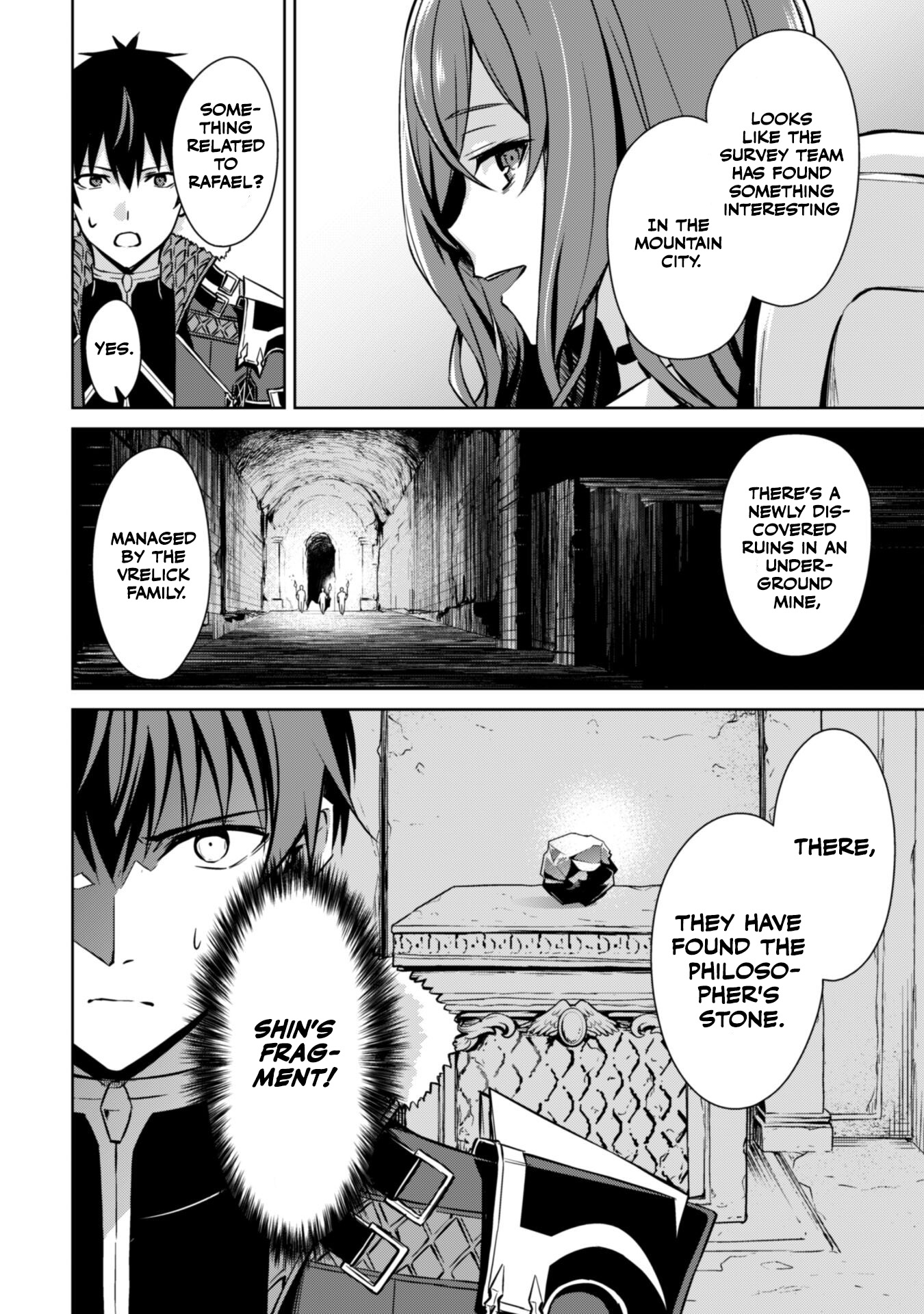 Halaman dari Boushoku no Berserk ~Ore dake Level to Iu Gainen wo Toppa suru~ Chapter 50