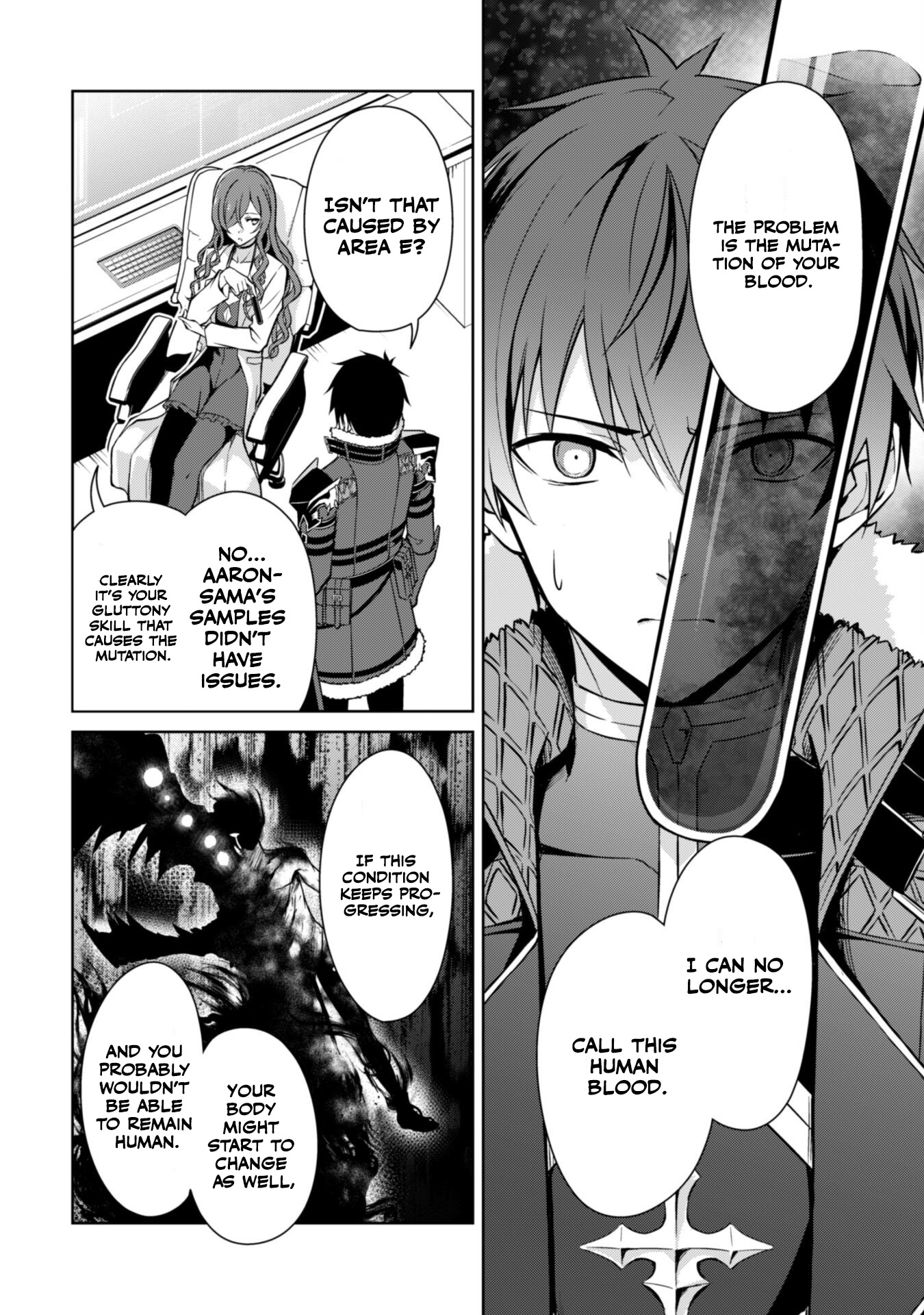 Halaman dari Boushoku no Berserk ~Ore dake Level to Iu Gainen wo Toppa suru~ Chapter 50