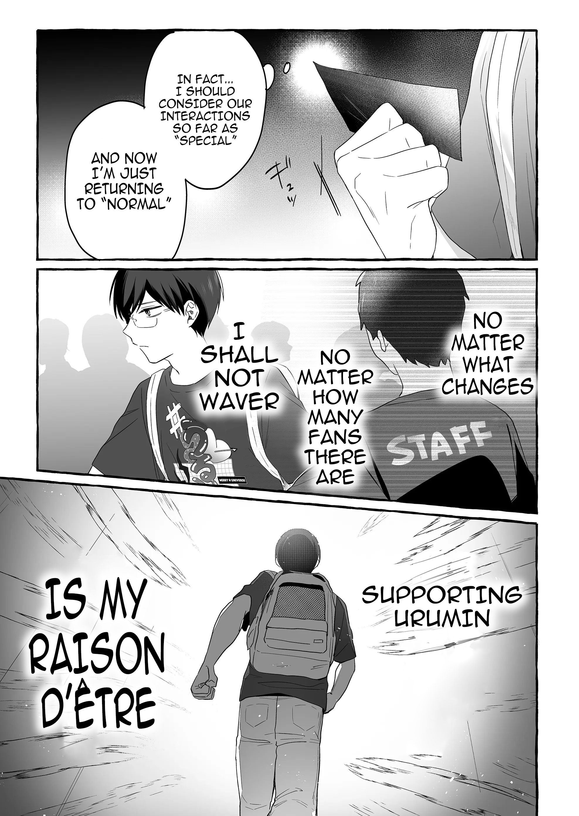 Halaman dari Damedol to Sekai ni Hitori Dake no Fan Chapter 27