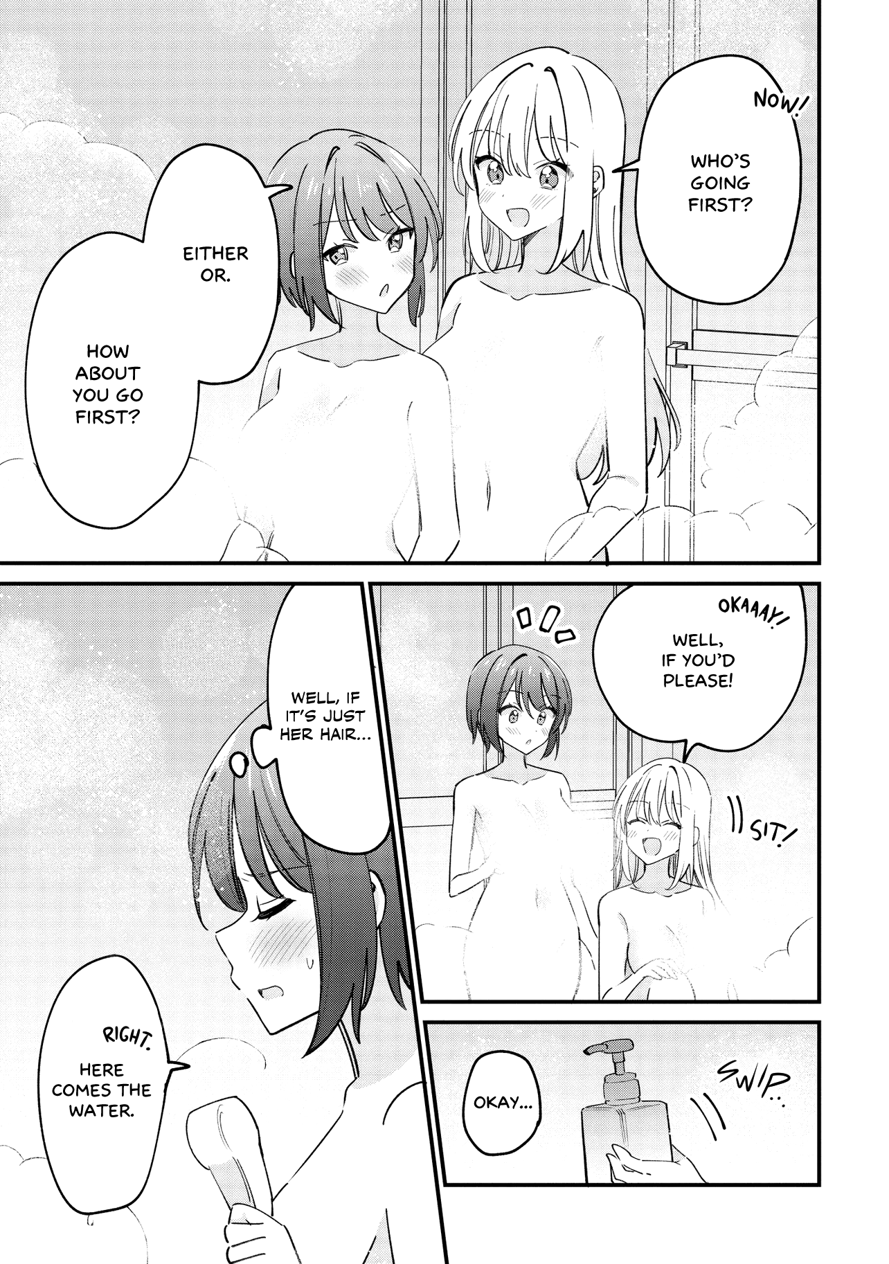 Halaman dari Kao dake yoi Classmate ga, Yatara to Guigui Kuru Yuri no Hanashi. Chapter 9
