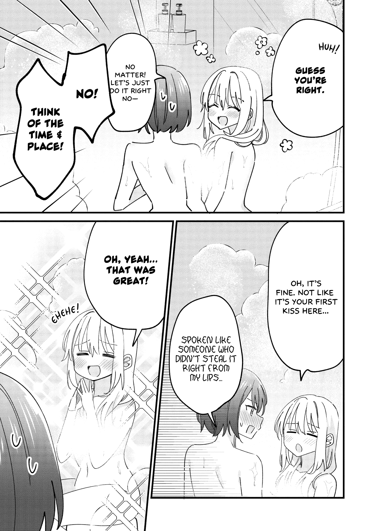 Halaman dari Kao dake yoi Classmate ga, Yatara to Guigui Kuru Yuri no Hanashi. Chapter 9