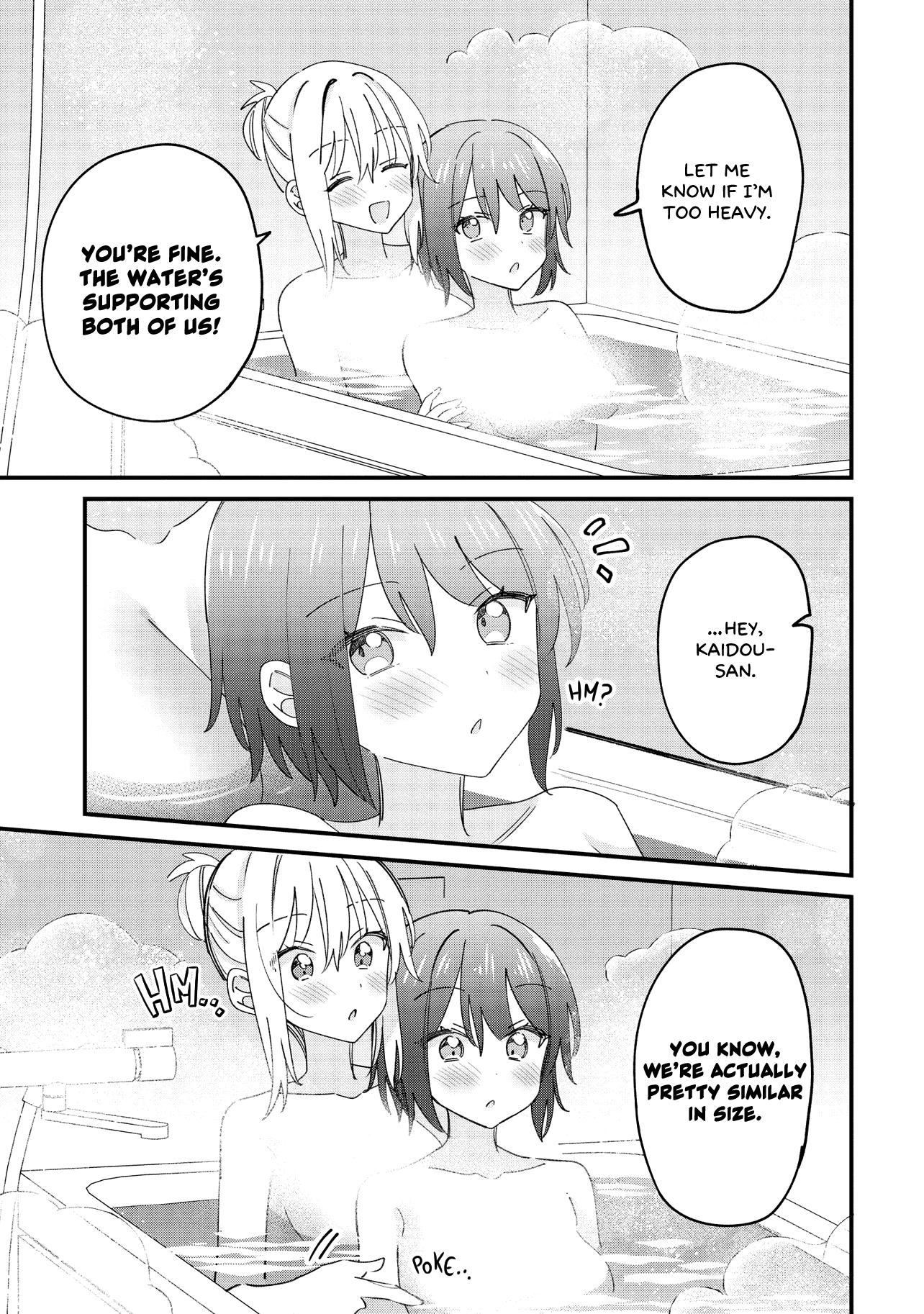 Halaman dari Kao dake yoi Classmate ga, Yatara to Guigui Kuru Yuri no Hanashi. Chapter 9