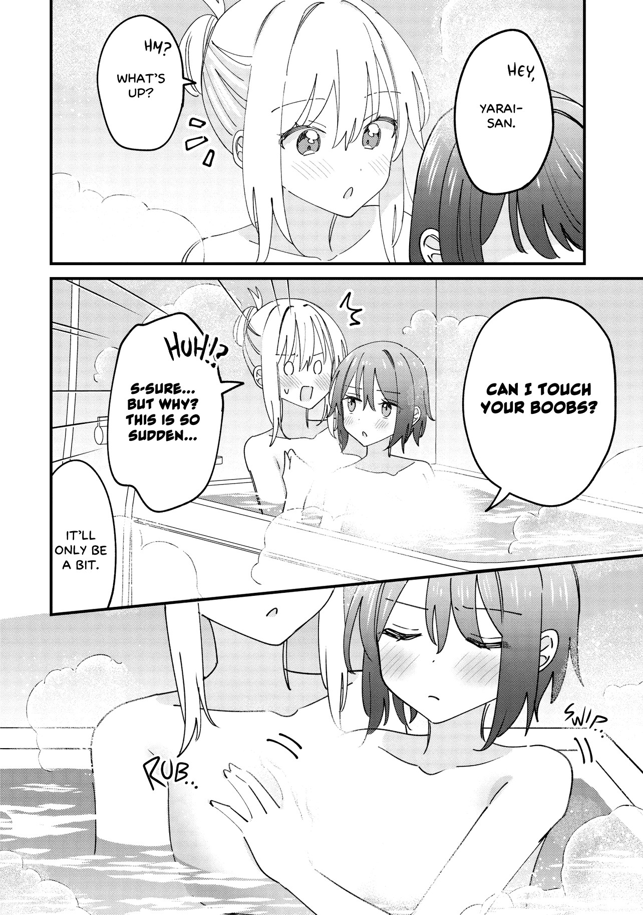 Halaman dari Kao dake yoi Classmate ga, Yatara to Guigui Kuru Yuri no Hanashi. Chapter 9