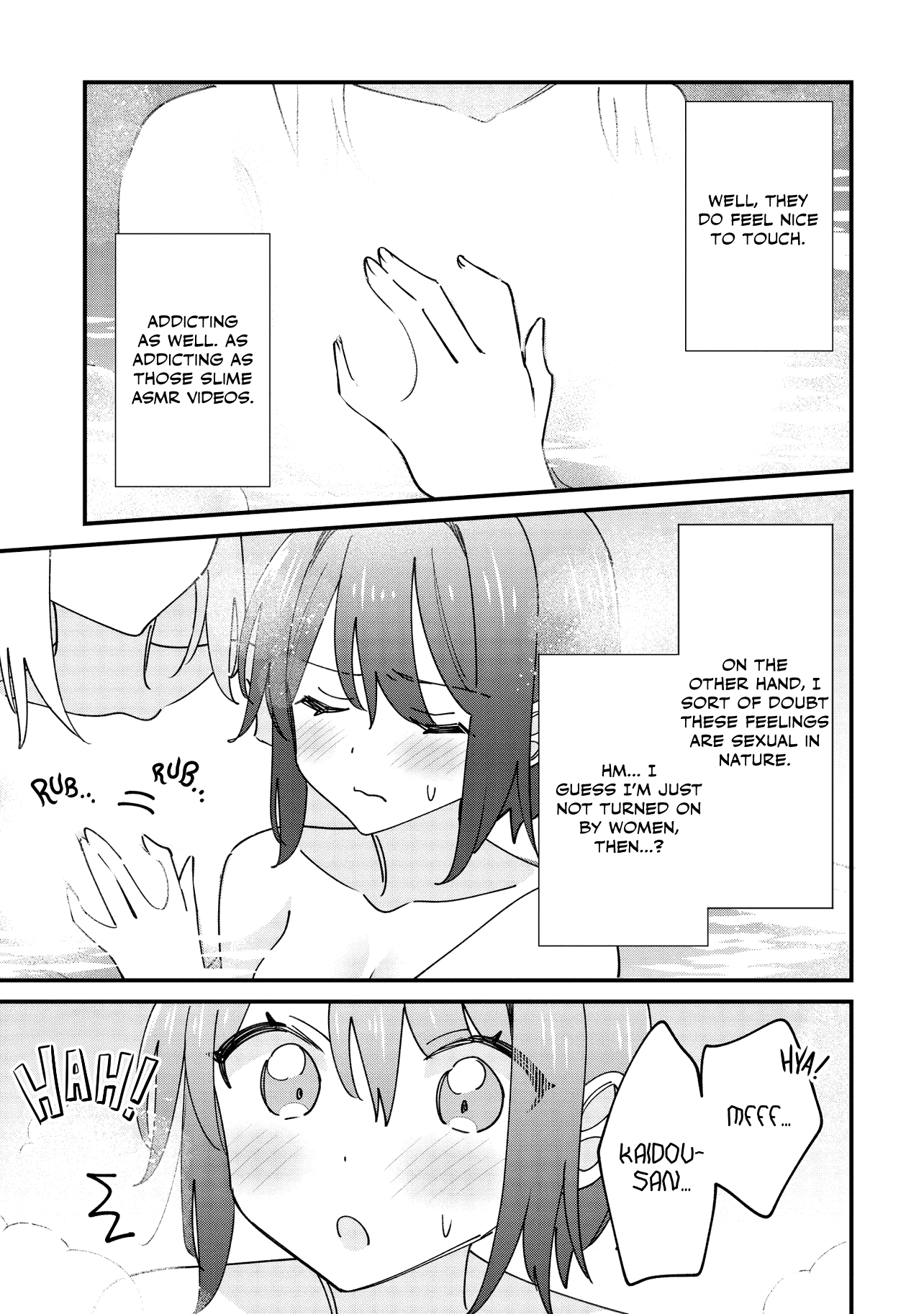 Halaman dari Kao dake yoi Classmate ga, Yatara to Guigui Kuru Yuri no Hanashi. Chapter 9