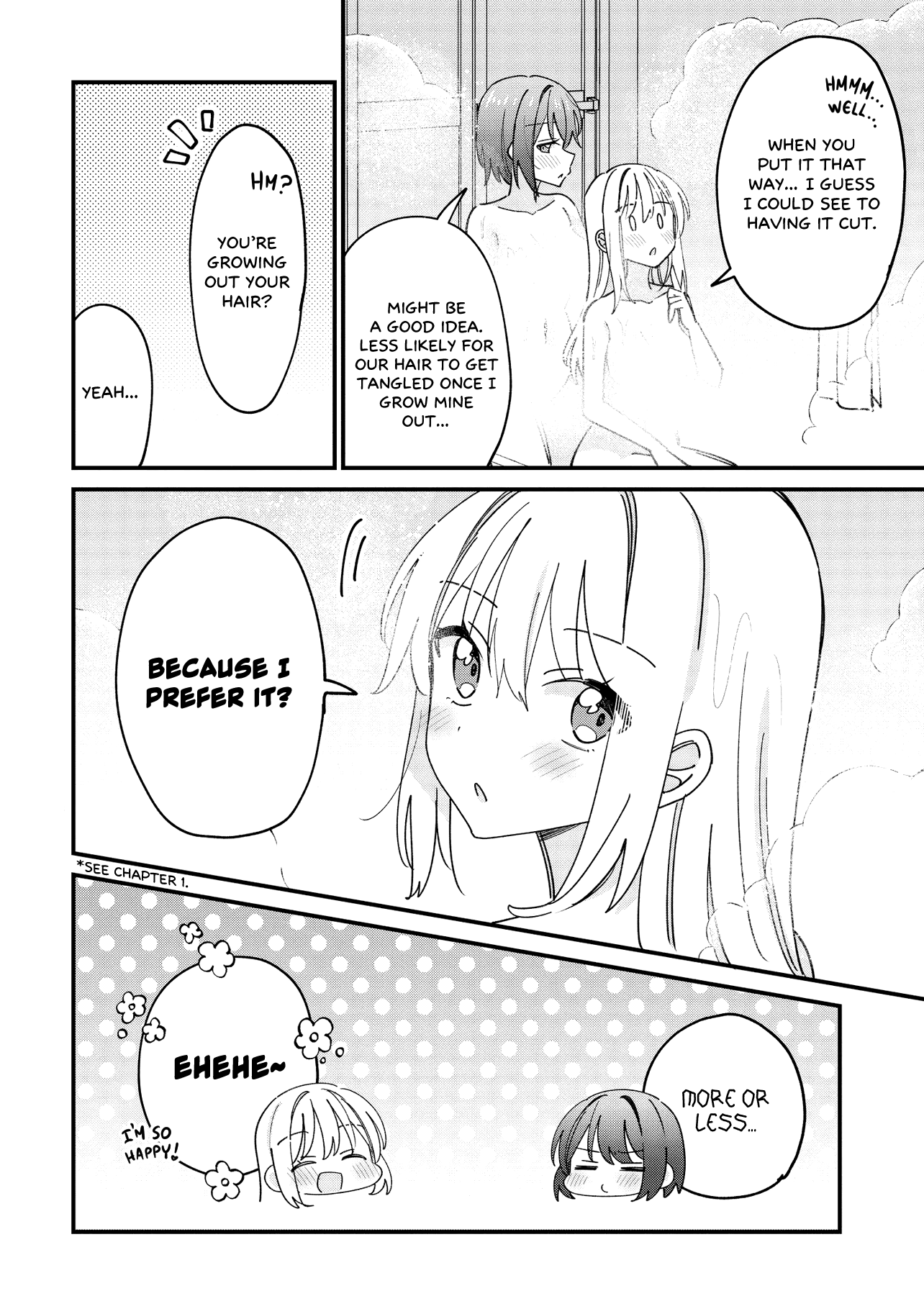 Halaman dari Kao dake yoi Classmate ga, Yatara to Guigui Kuru Yuri no Hanashi. Chapter 9