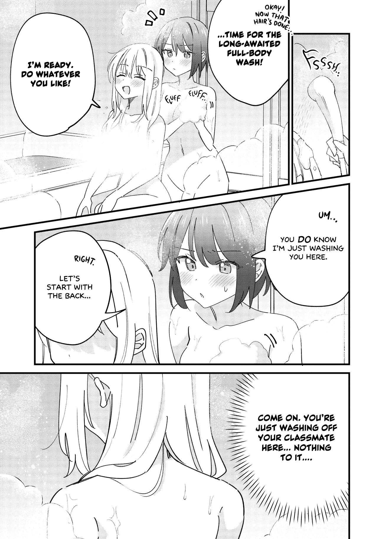 Halaman dari Kao dake yoi Classmate ga, Yatara to Guigui Kuru Yuri no Hanashi. Chapter 9