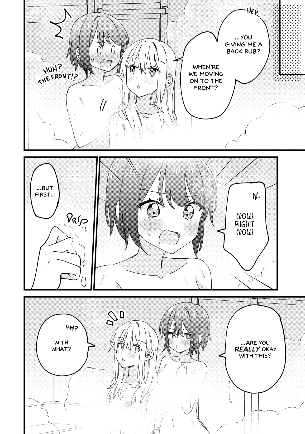 Halaman dari Kao dake yoi Classmate ga, Yatara to Guigui Kuru Yuri no Hanashi. Chapter 9