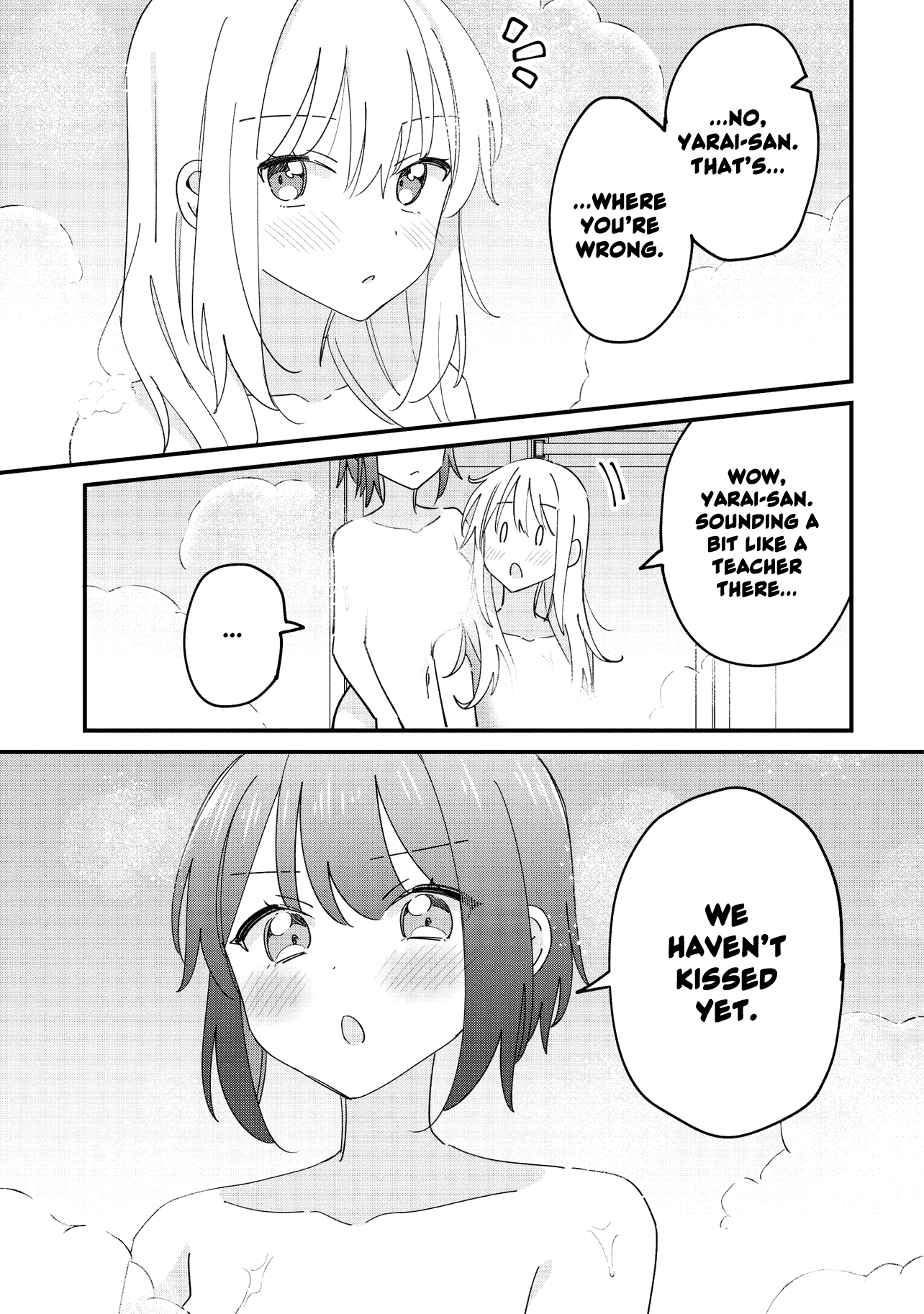 Halaman dari Kao dake yoi Classmate ga, Yatara to Guigui Kuru Yuri no Hanashi. Chapter 9