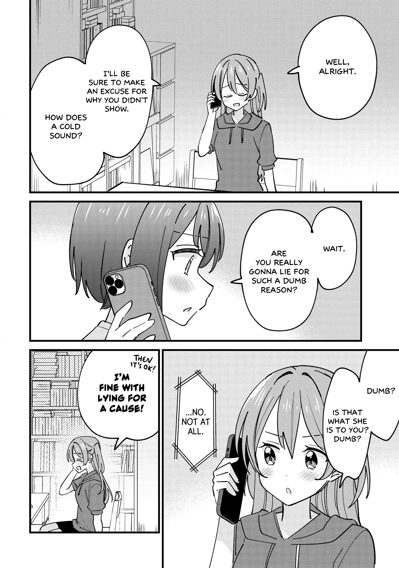 Halaman dari Kao dake yoi Classmate ga, Yatara to Guigui Kuru Yuri no Hanashi. Chapter 6.1
