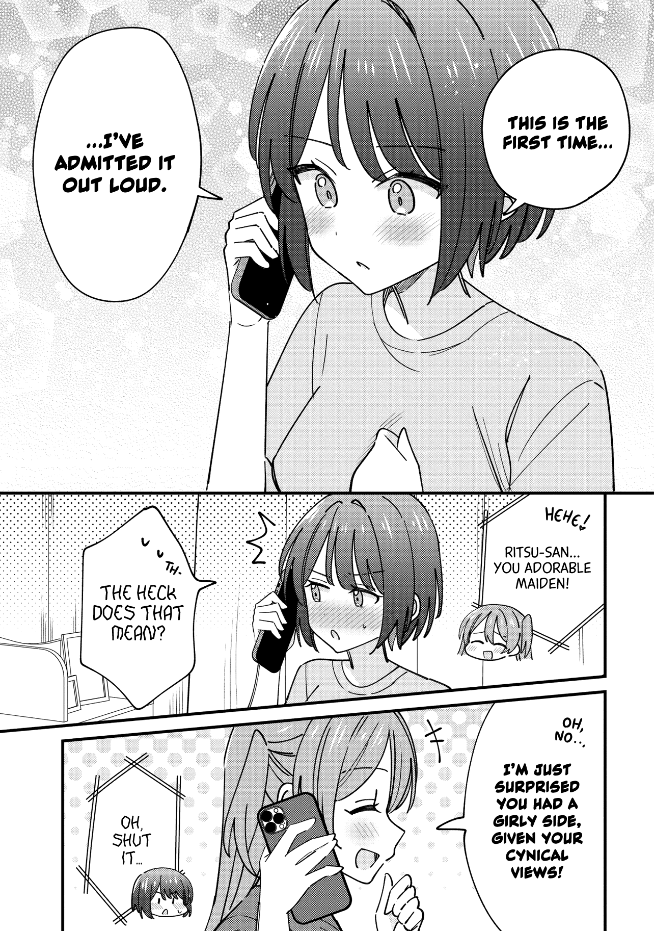 Halaman dari Kao dake yoi Classmate ga, Yatara to Guigui Kuru Yuri no Hanashi. Chapter 6.1