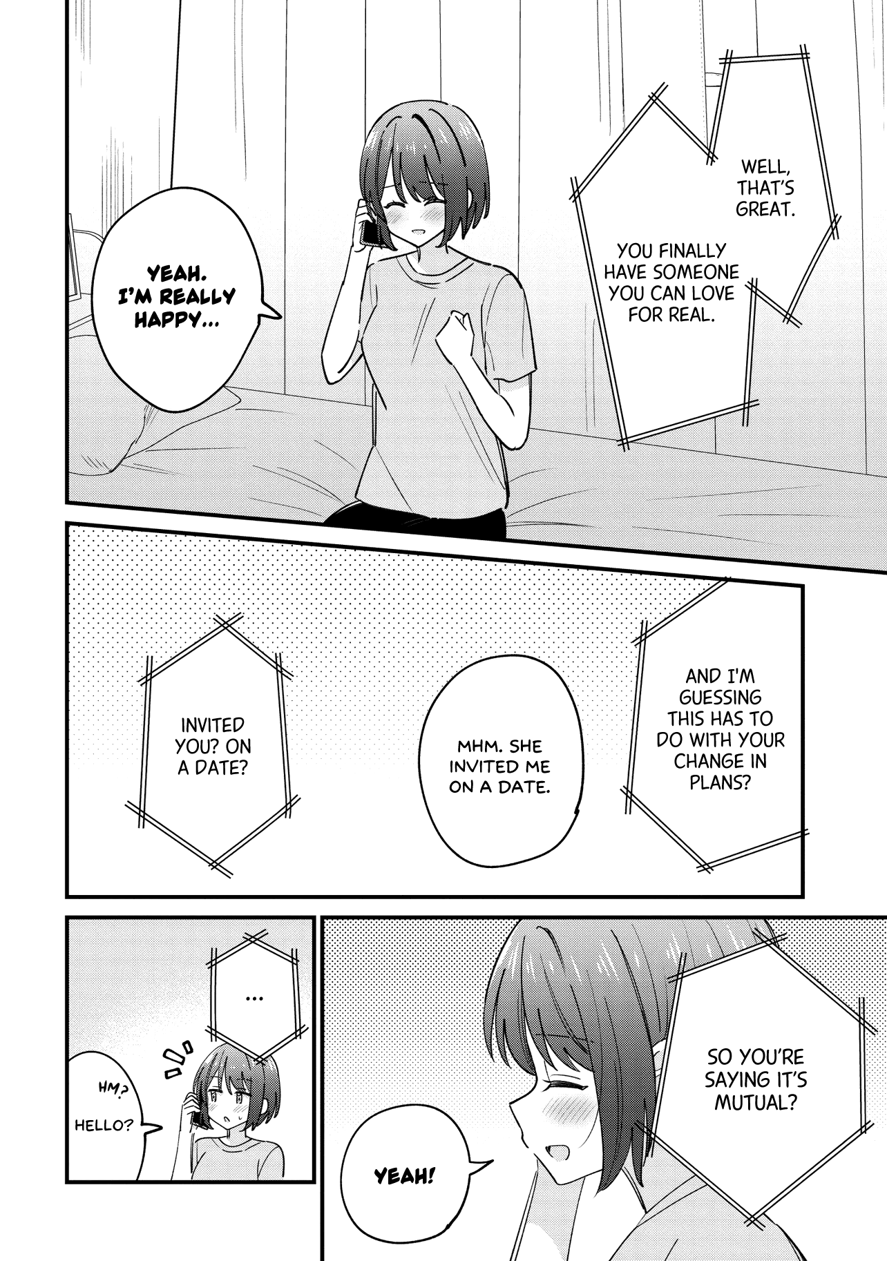 Halaman dari Kao dake yoi Classmate ga, Yatara to Guigui Kuru Yuri no Hanashi. Chapter 6.1