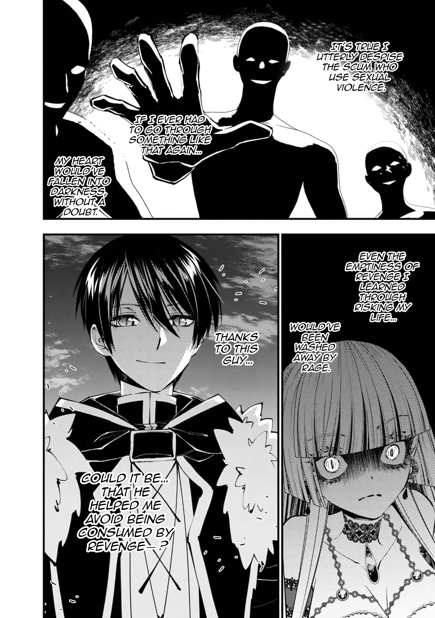 Halaman dari Fukushuu o Koinegau Saikyou Yuusha wa, Yami no Chikara de Senmetsu Musou Suru Chapter 116