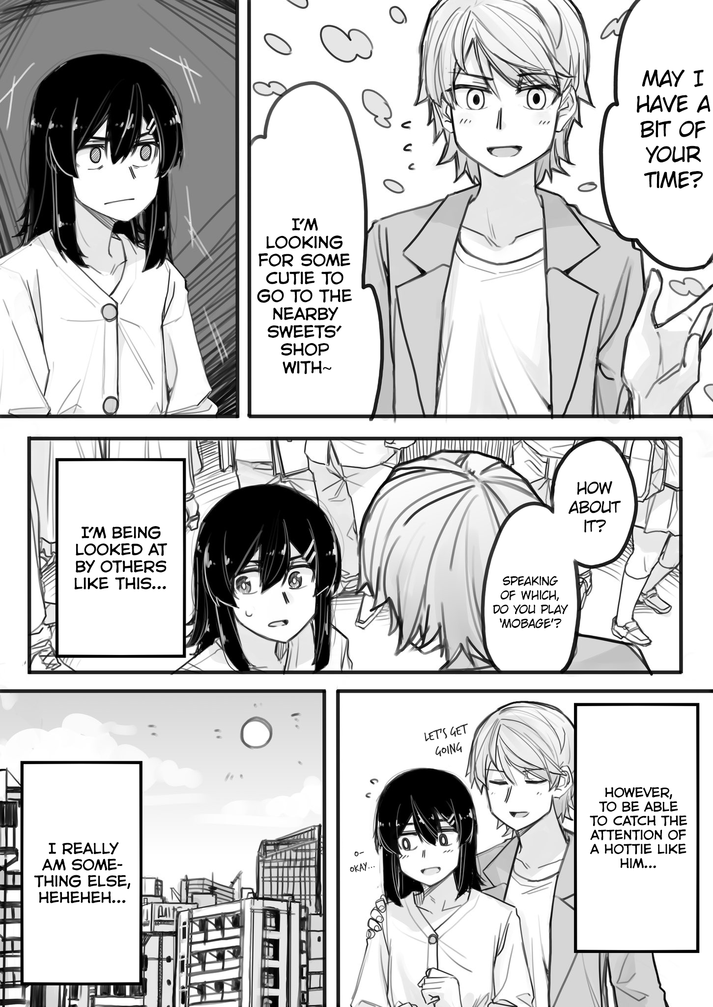 Halaman dari Ikemen Joshi to Josou Danshi Chapter 1
