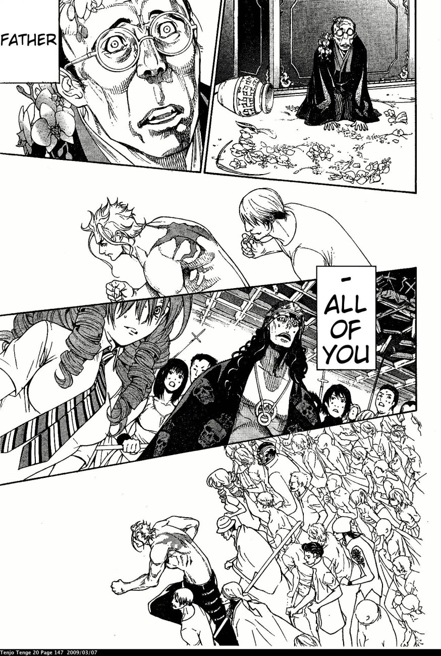Halaman dari Tenjou Tenge Chapter 122