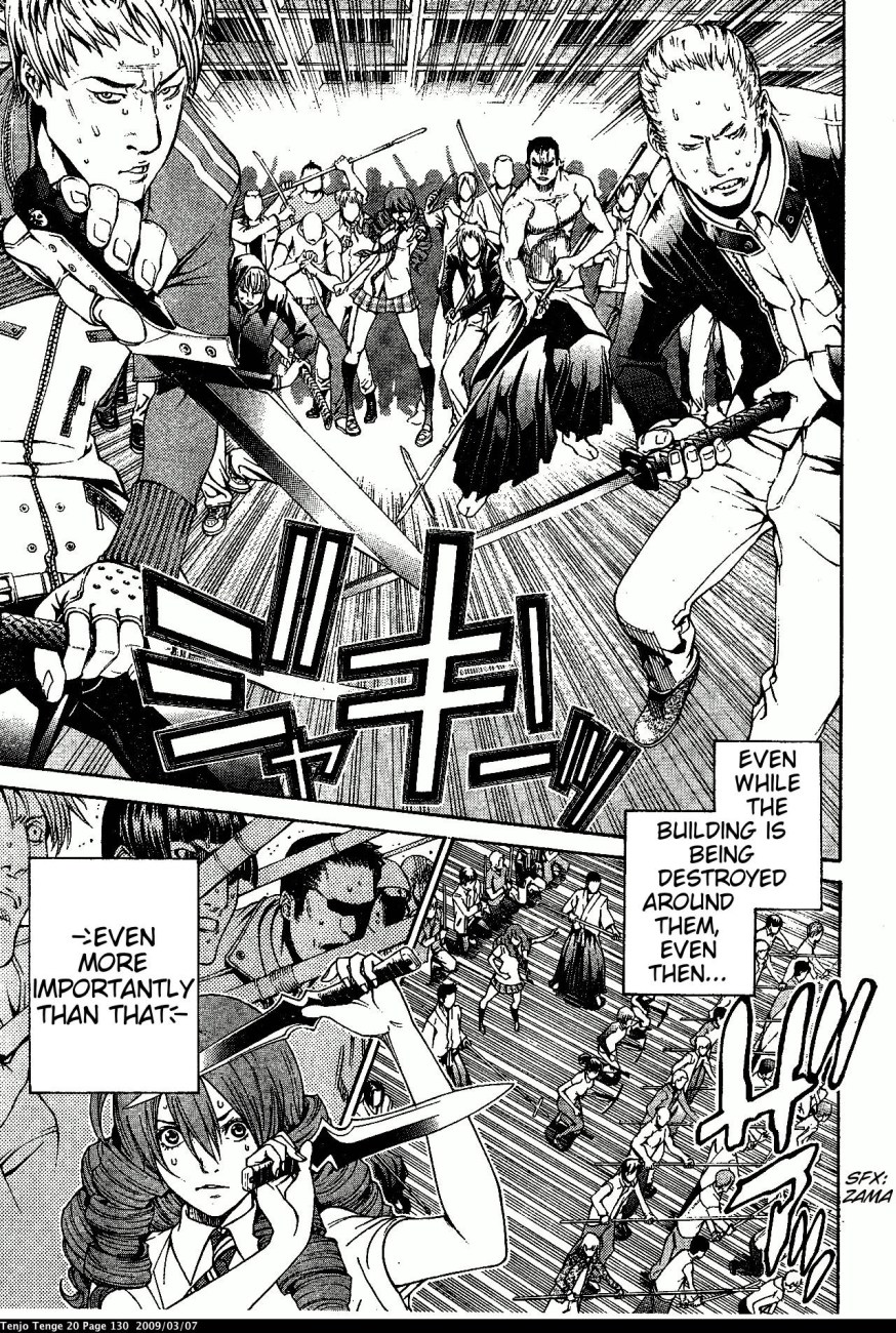 Halaman dari Tenjou Tenge Chapter 122