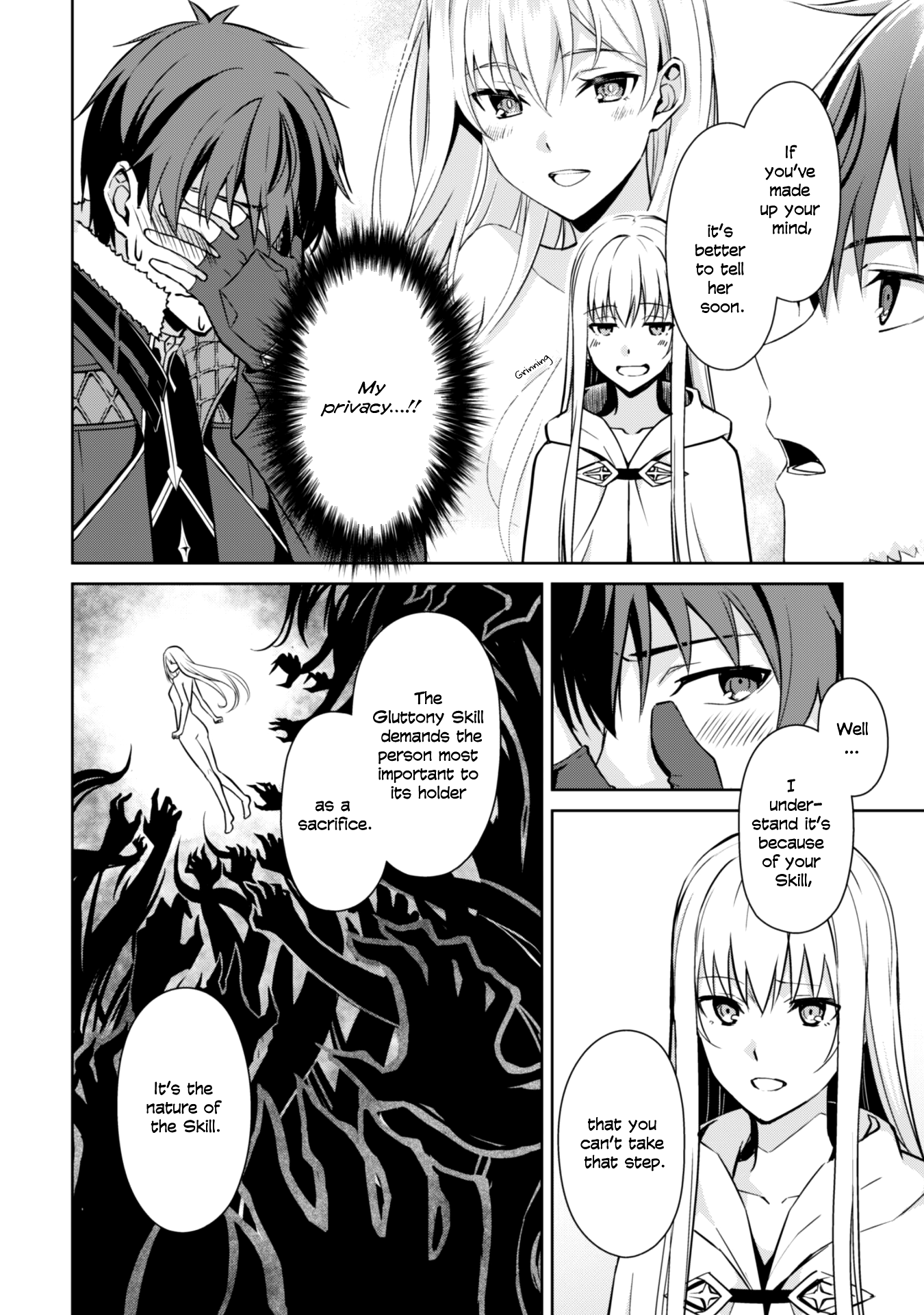 Halaman dari Boushoku no Berserk ~Ore dake Level to Iu Gainen wo Toppa suru~ Chapter 56