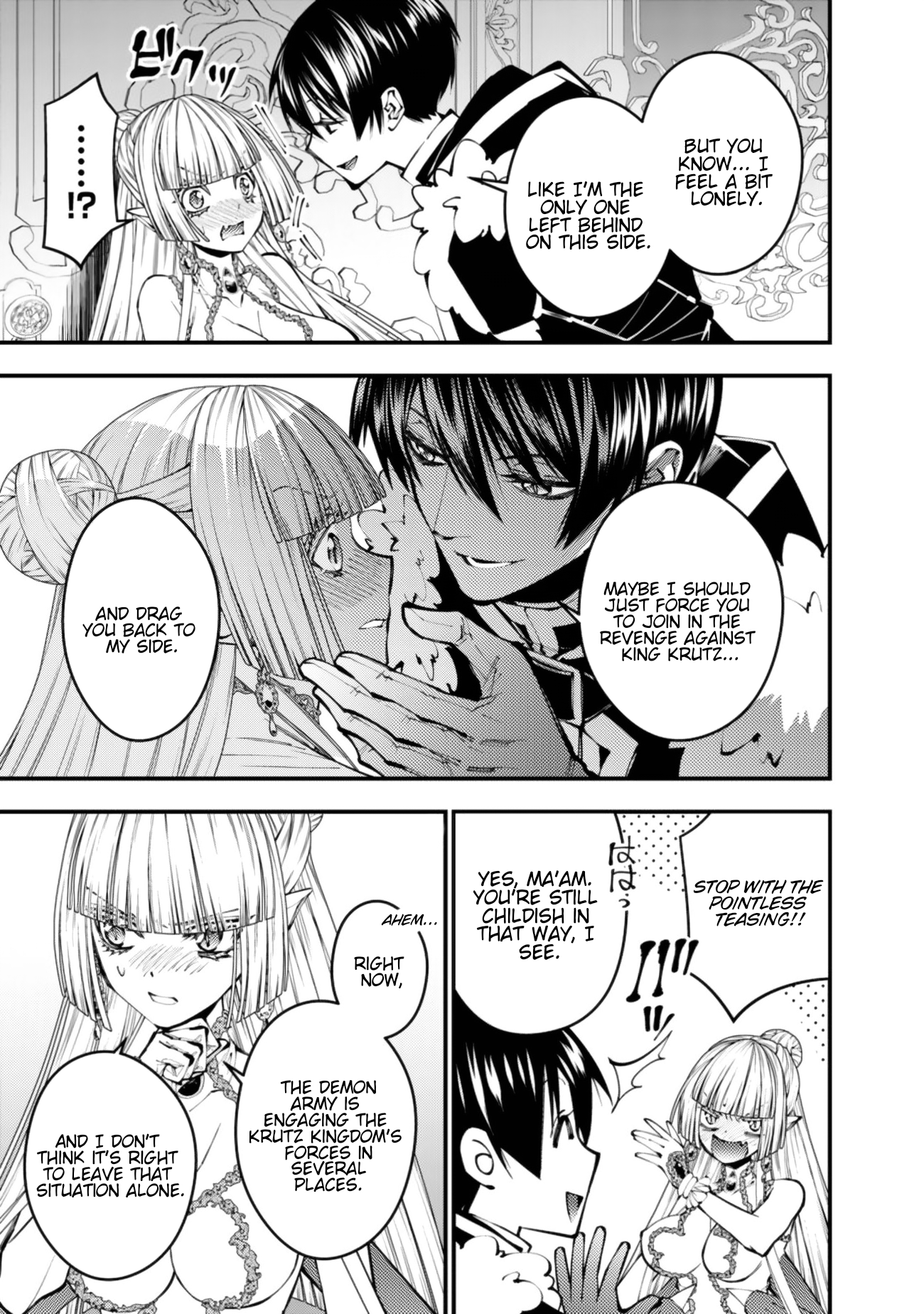 Halaman dari Fukushuu o Koinegau Saikyou Yuusha wa, Yami no Chikara de Senmetsu Musou Suru Chapter 113