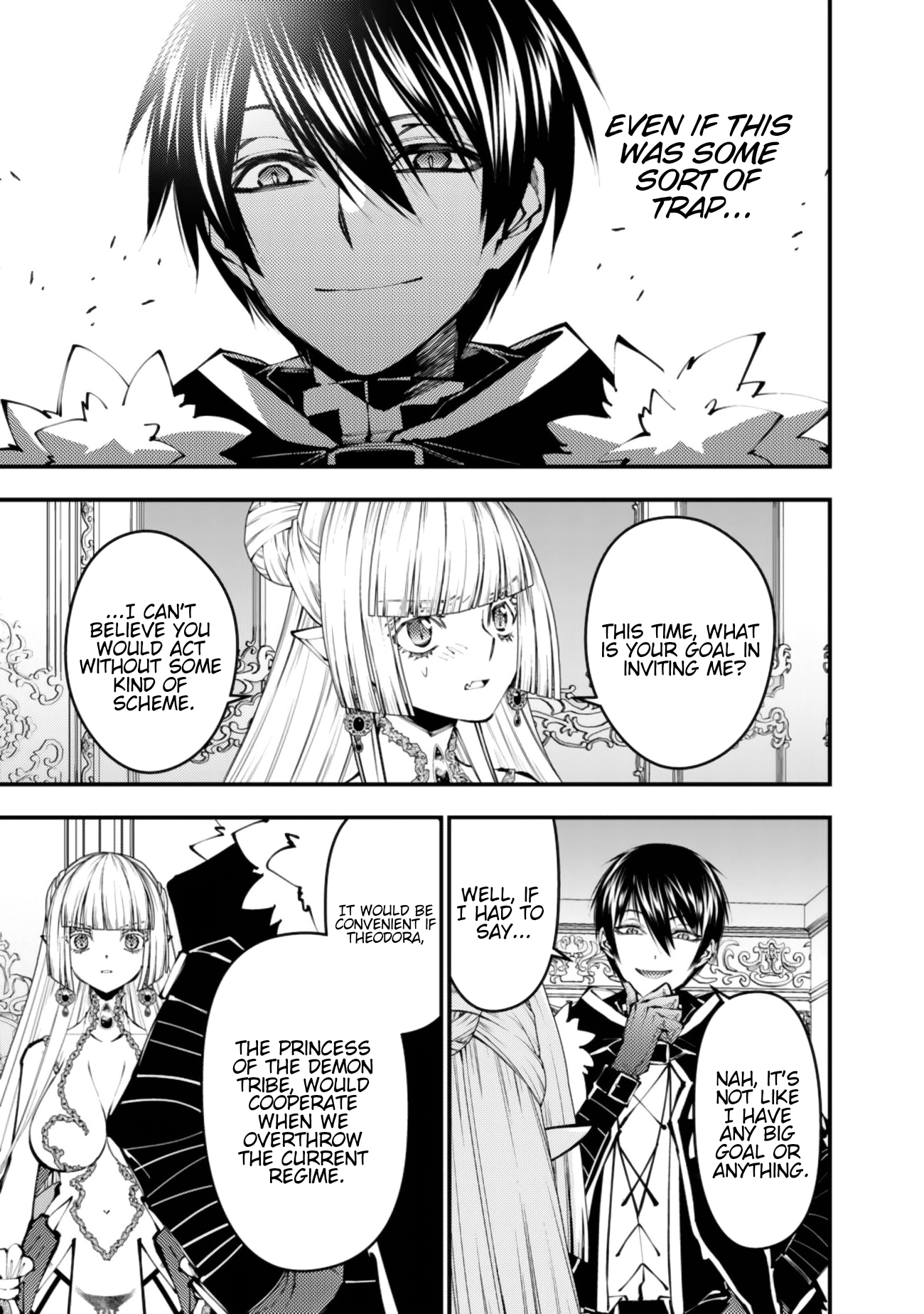 Halaman dari Fukushuu o Koinegau Saikyou Yuusha wa, Yami no Chikara de Senmetsu Musou Suru Chapter 113